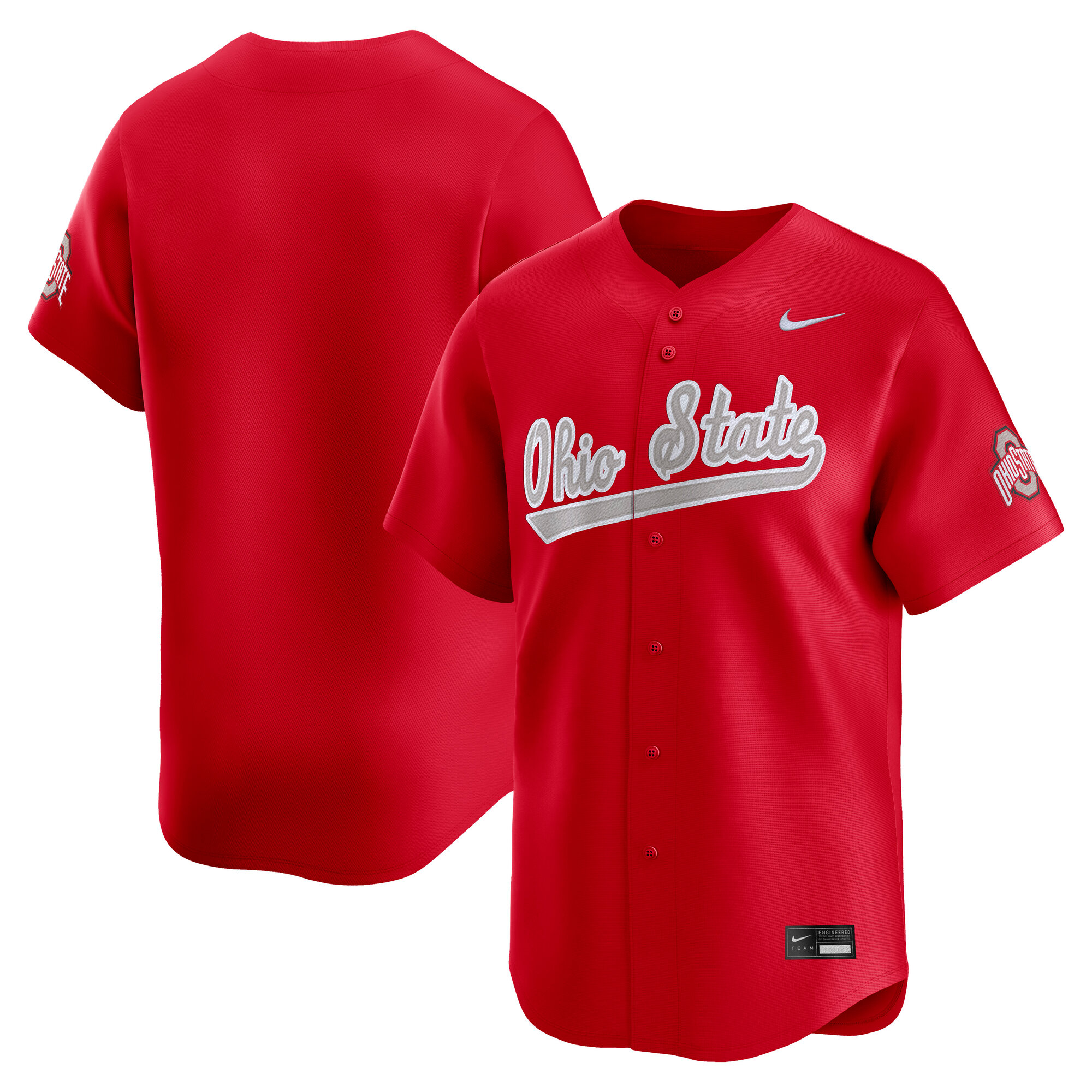 Kids' Ohio State Buckeyes Scarlet Limited Jersey