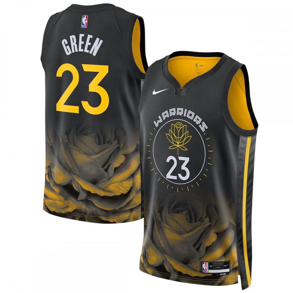 Kids' Golden State Warriors 2022/23 Green City Swingman Jersey