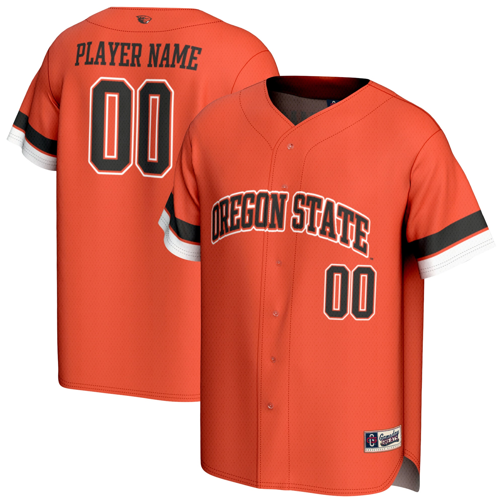 Men's Oregon State Beavers Orange Player Jersey