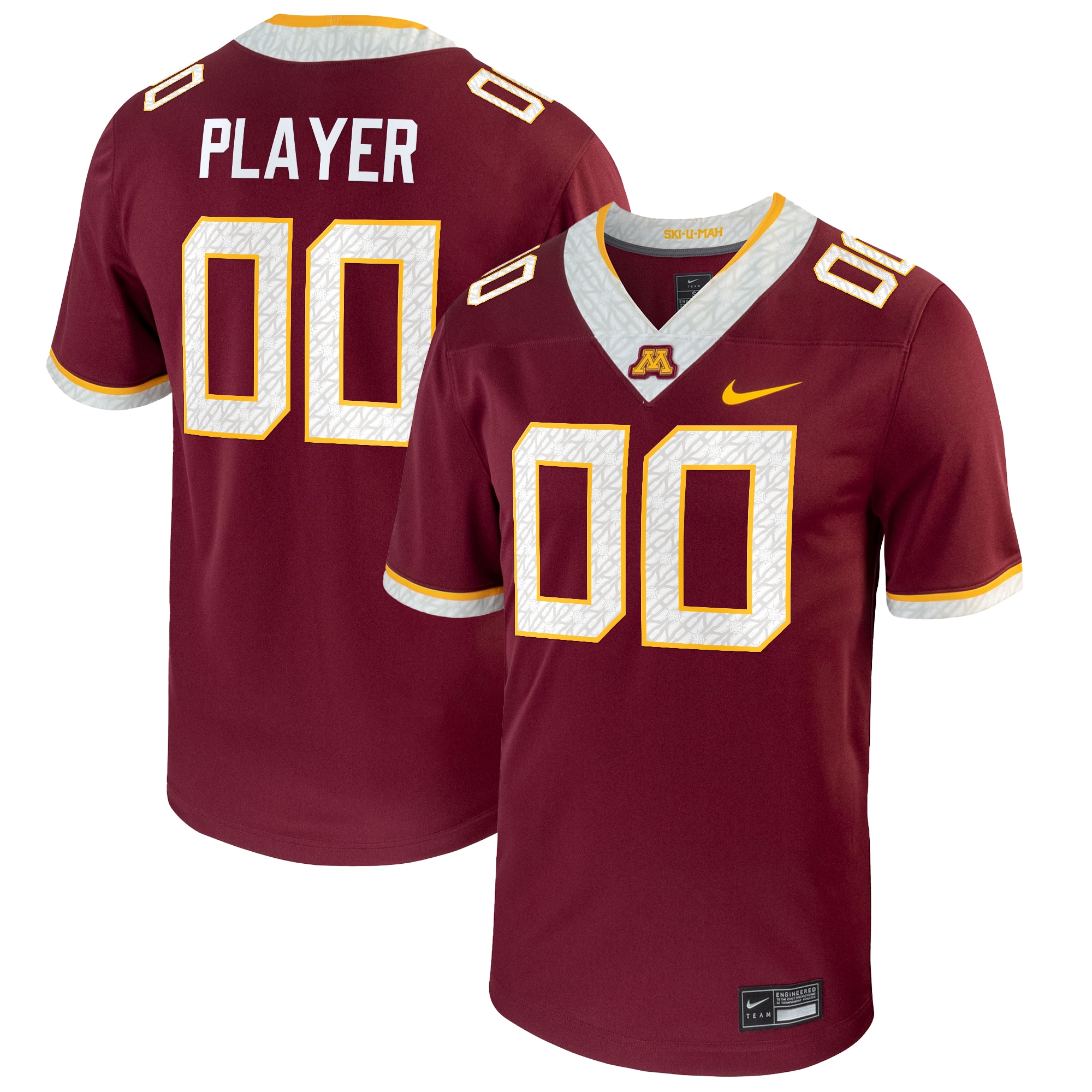 Women's Minnesota Golden Gophers Maroon Player Jersey
