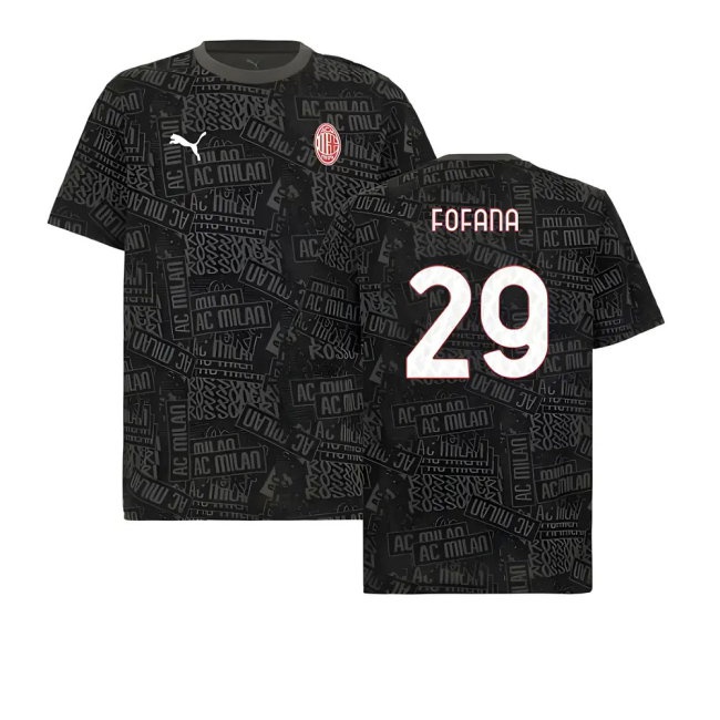 Women's AC Milan 2025/26 Black Tee