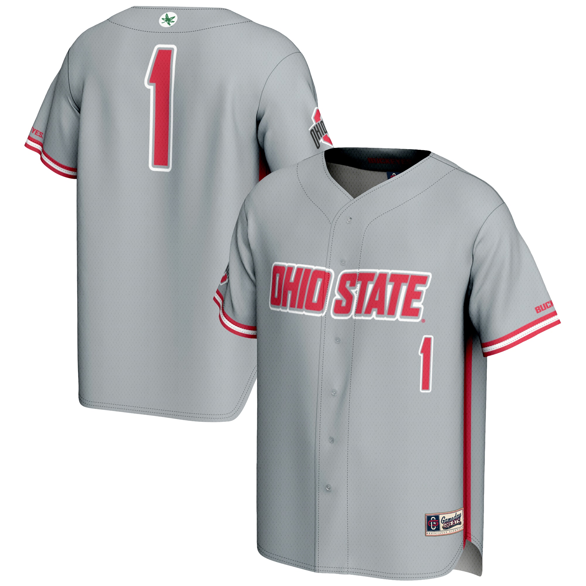 Kids' Ohio State Buckeyes Gray Jersey