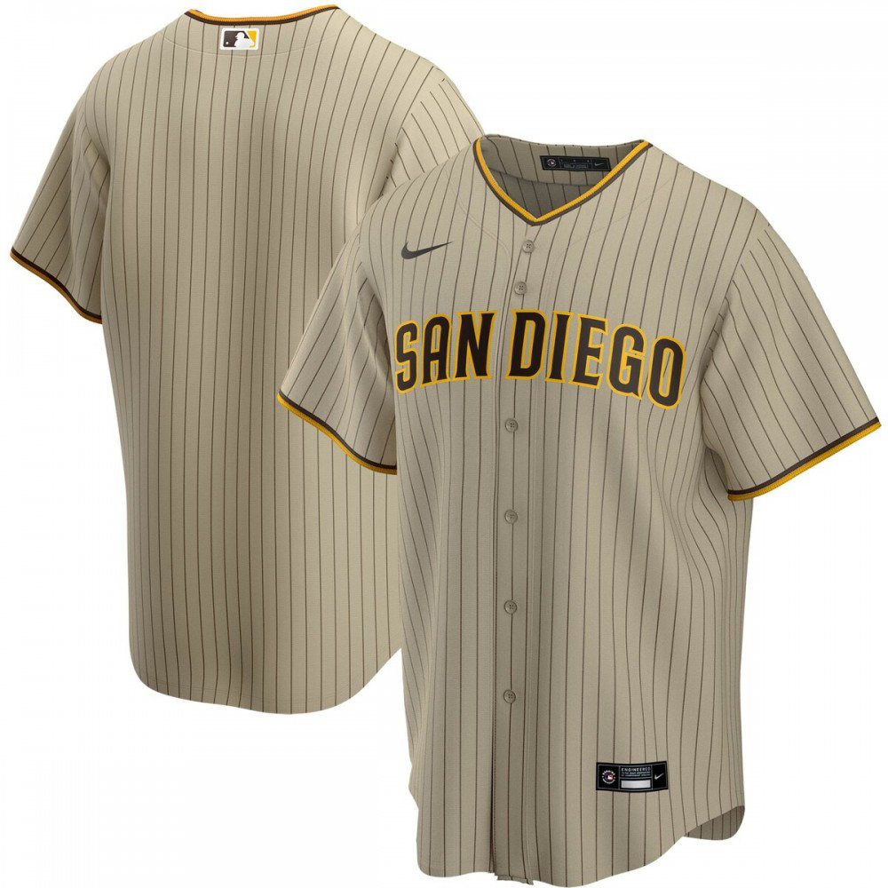 Kids' San Diego Padres Tan Replica Jersey