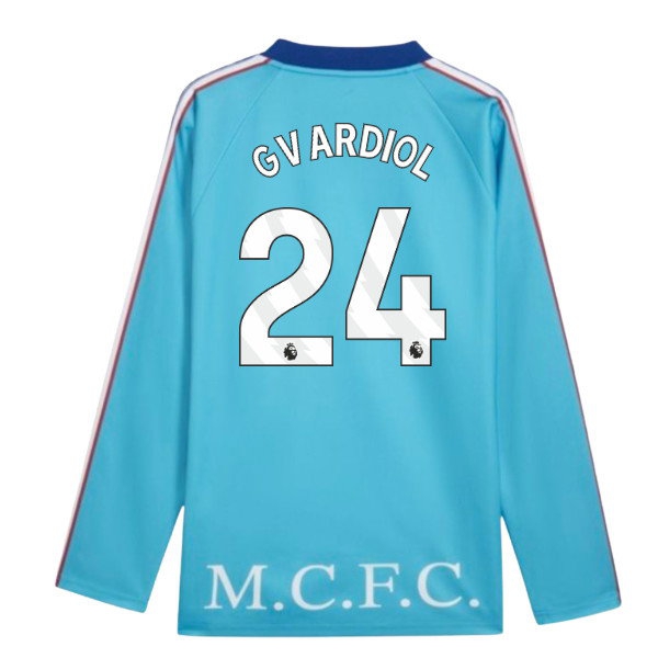 Men's Man City 2026/27 Blue City Long Sleeve Jersey