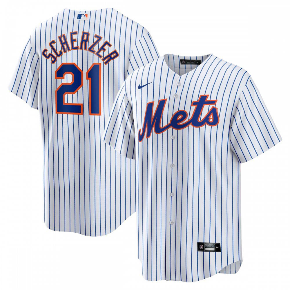 Men's New York Mets White Player Jersey