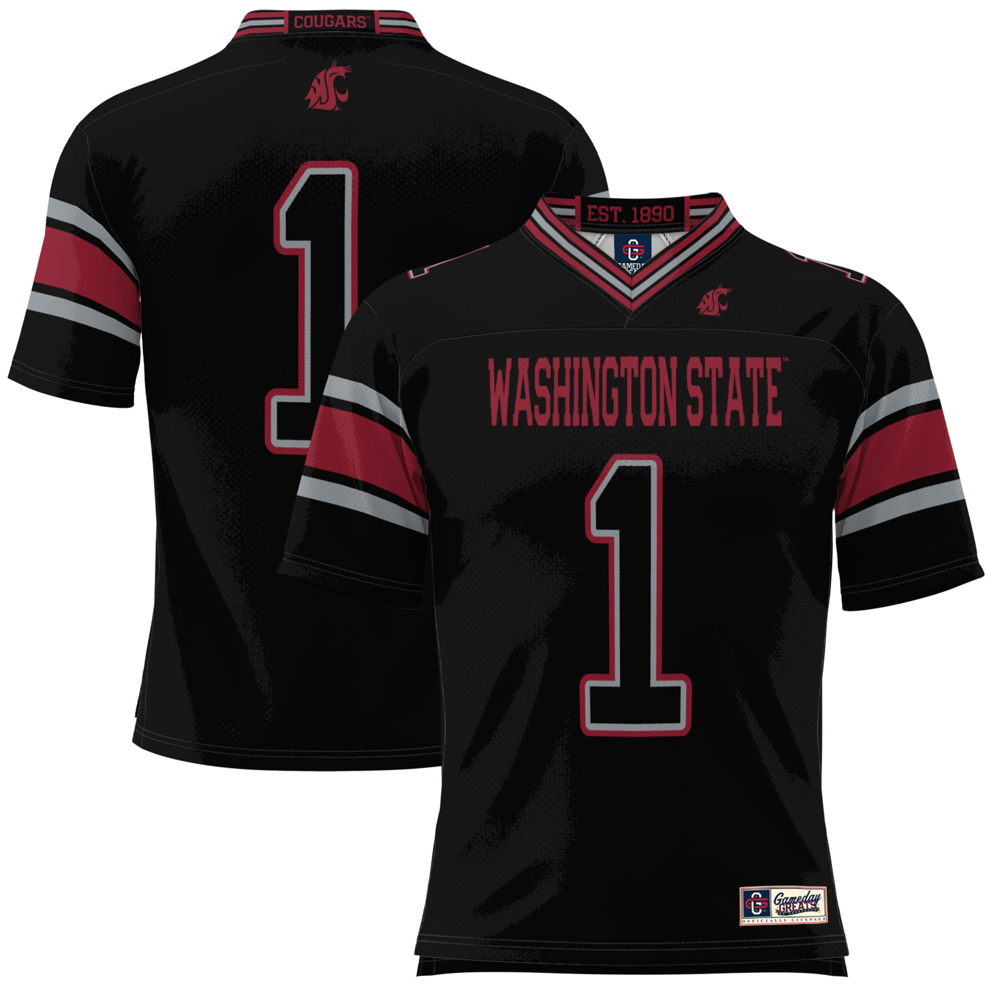 Kids' Washington State Cougars Black Jersey