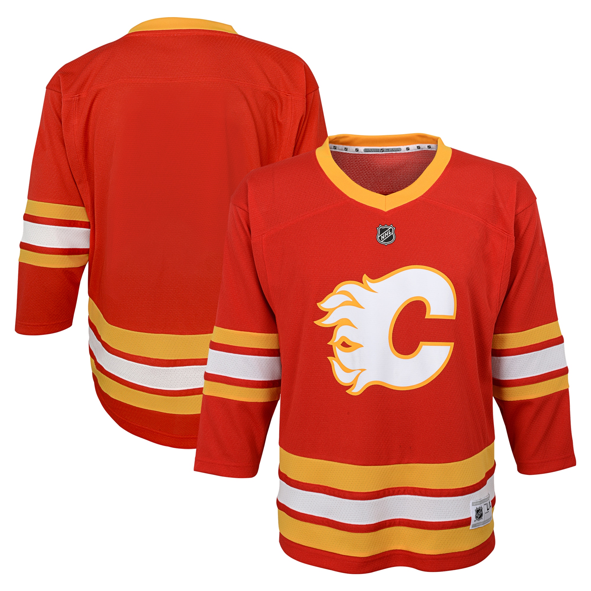 Kids' Calgary Flames Red Replica Jersey