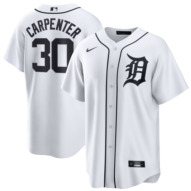 Women's Detroit Tigers White Replica Jersey