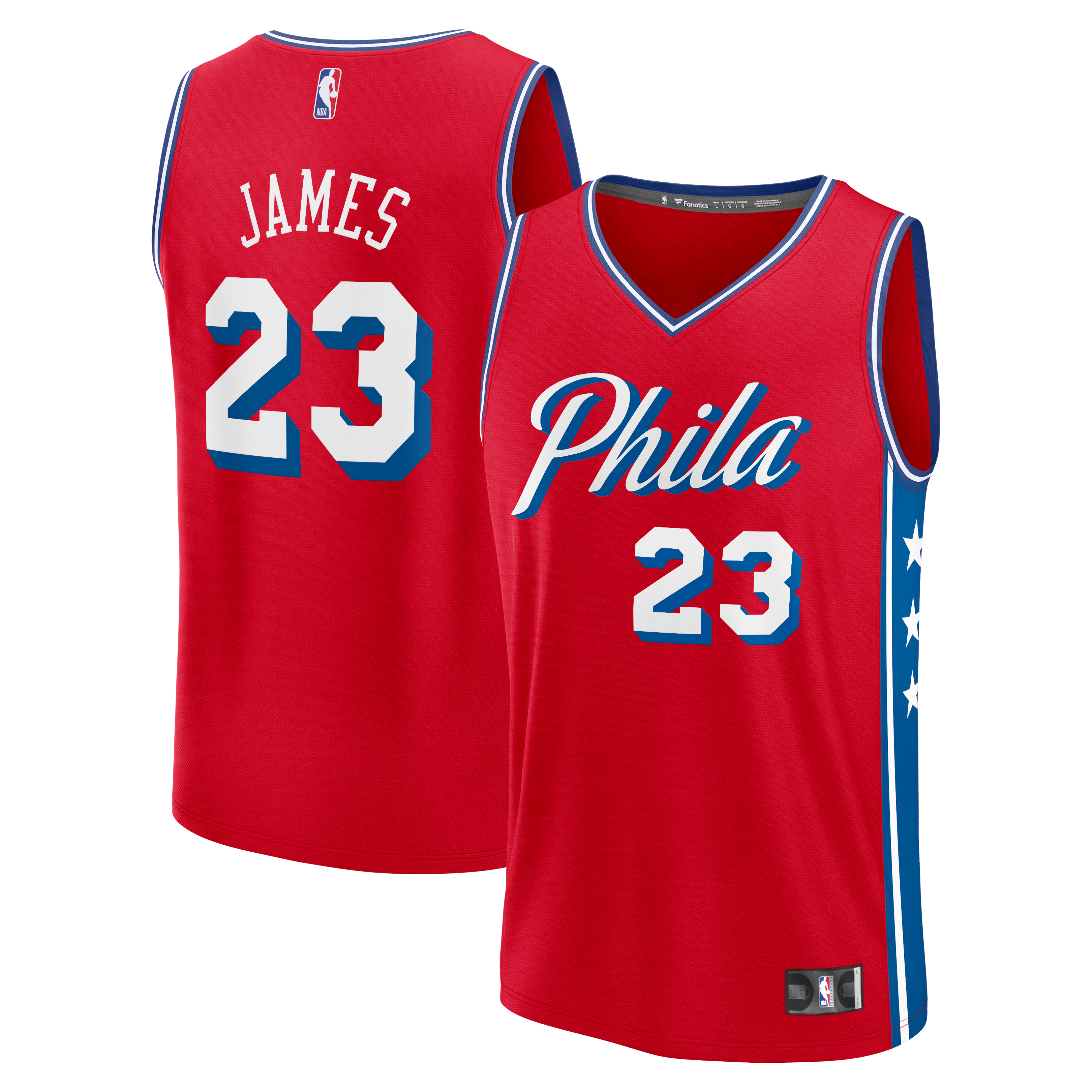LeBron James Philadelphia 76ers Red Jersey - Youth