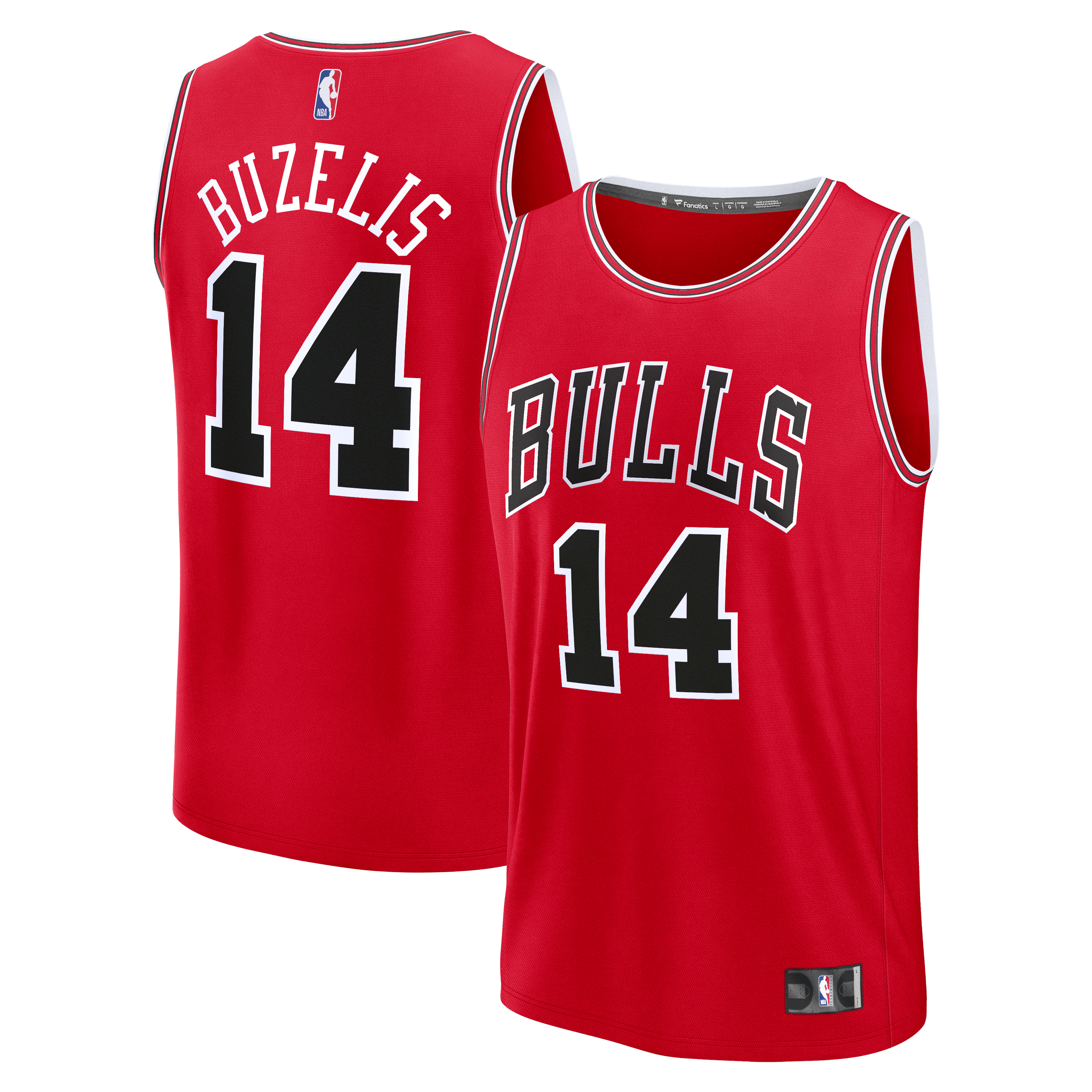 Matas Buzelis Chicago Bulls Red Basketball Jersey - Men's