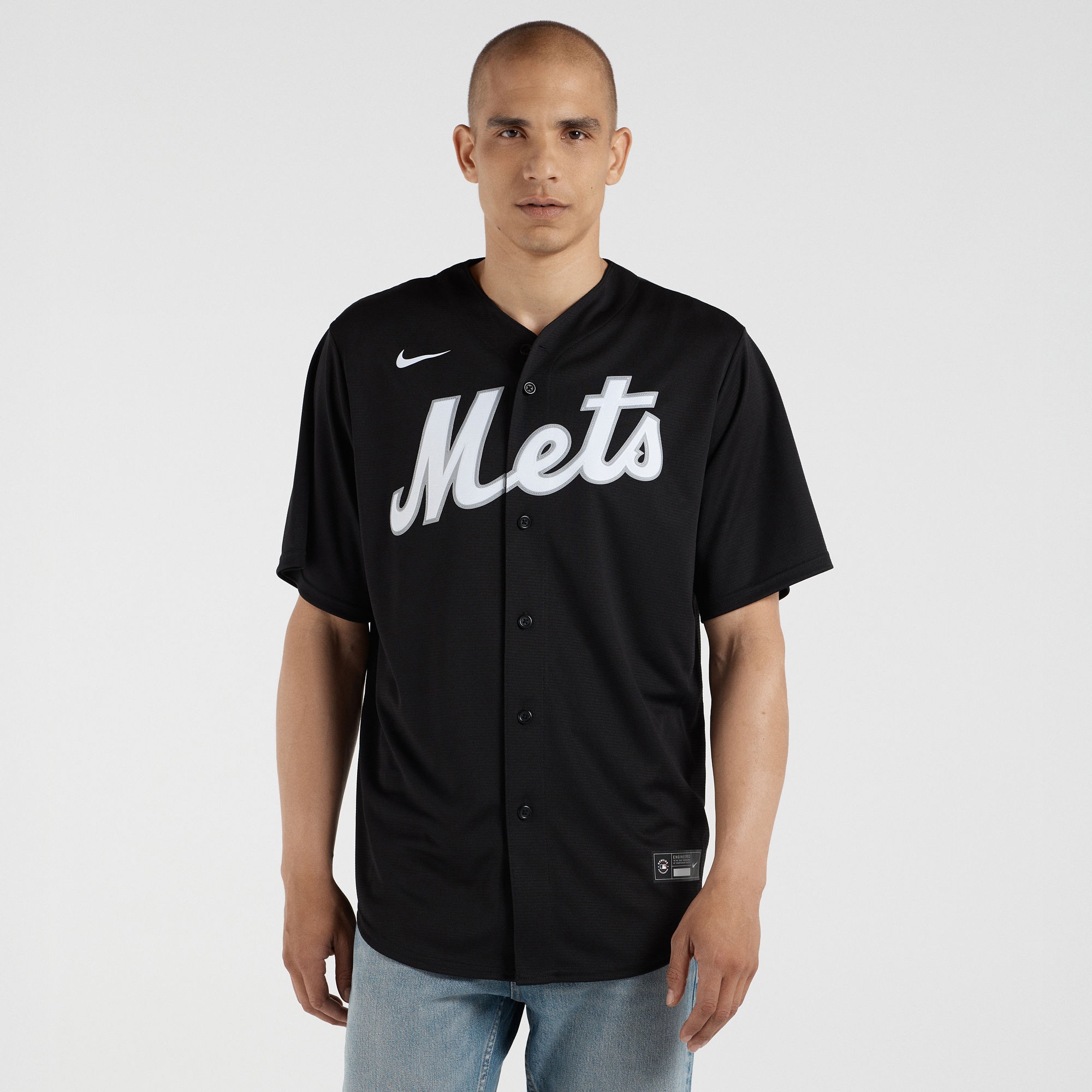Kids' New York Mets Black Player Jersey