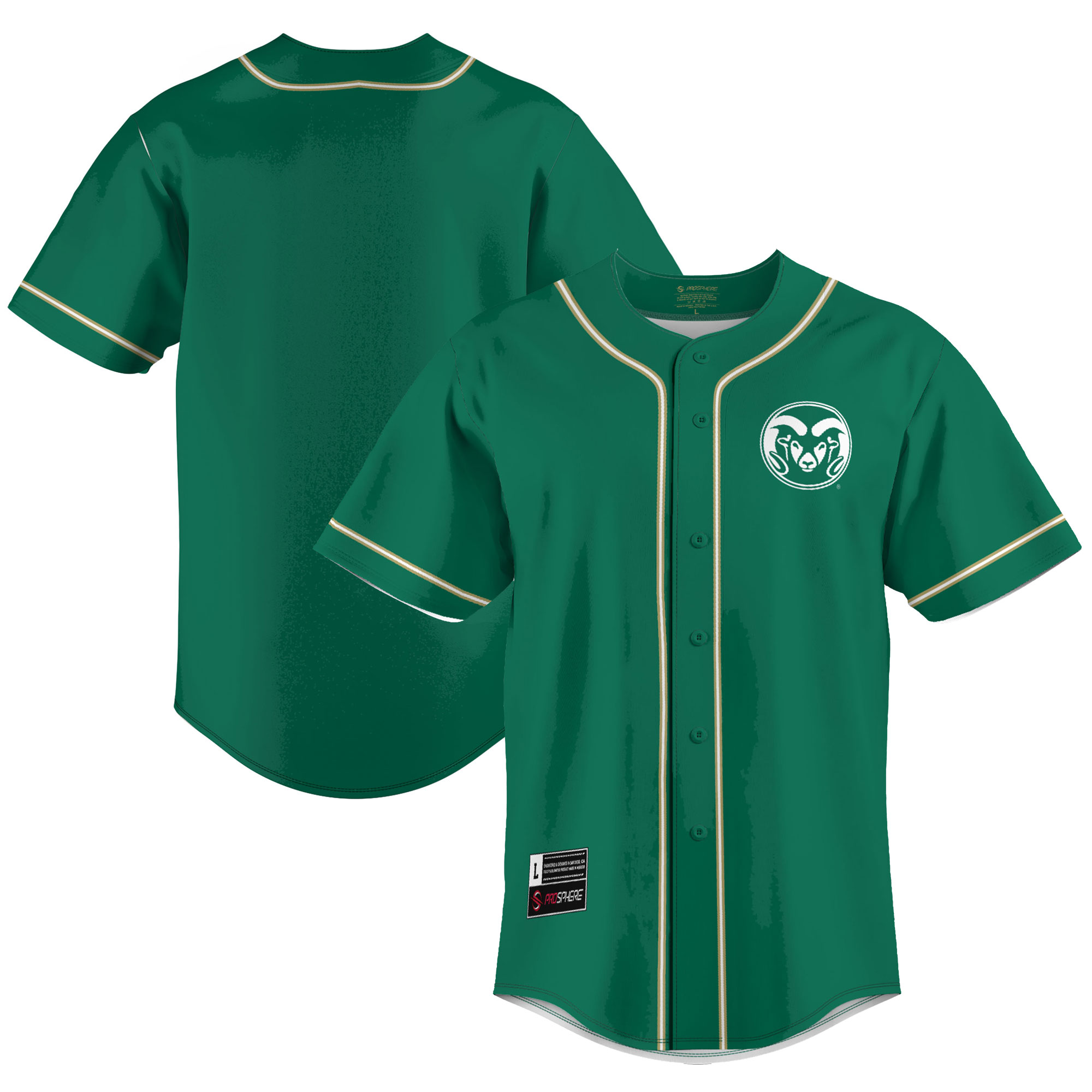 Women's Colorado State Rams Green Jersey