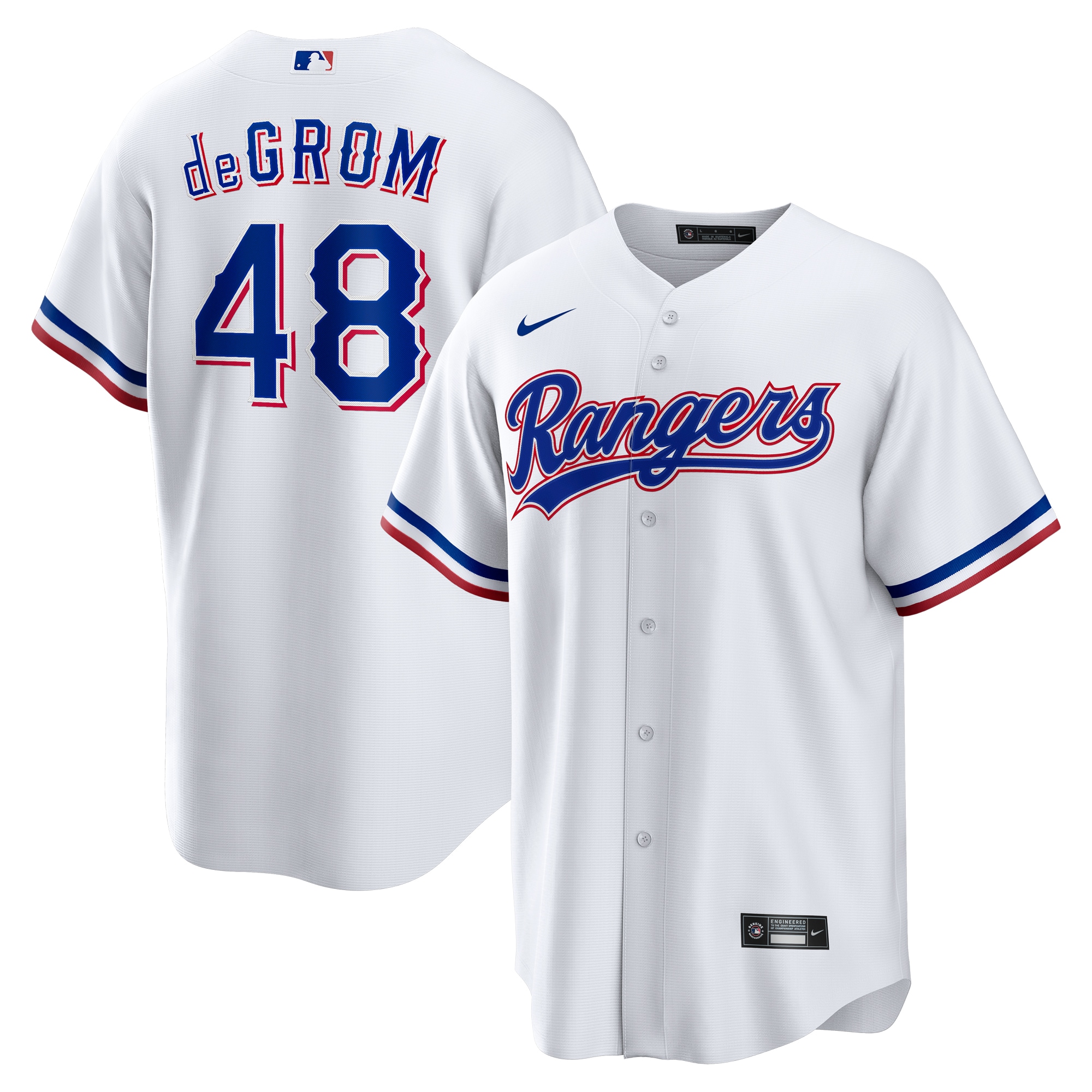 Kids' Texas Rangers White Player Jersey