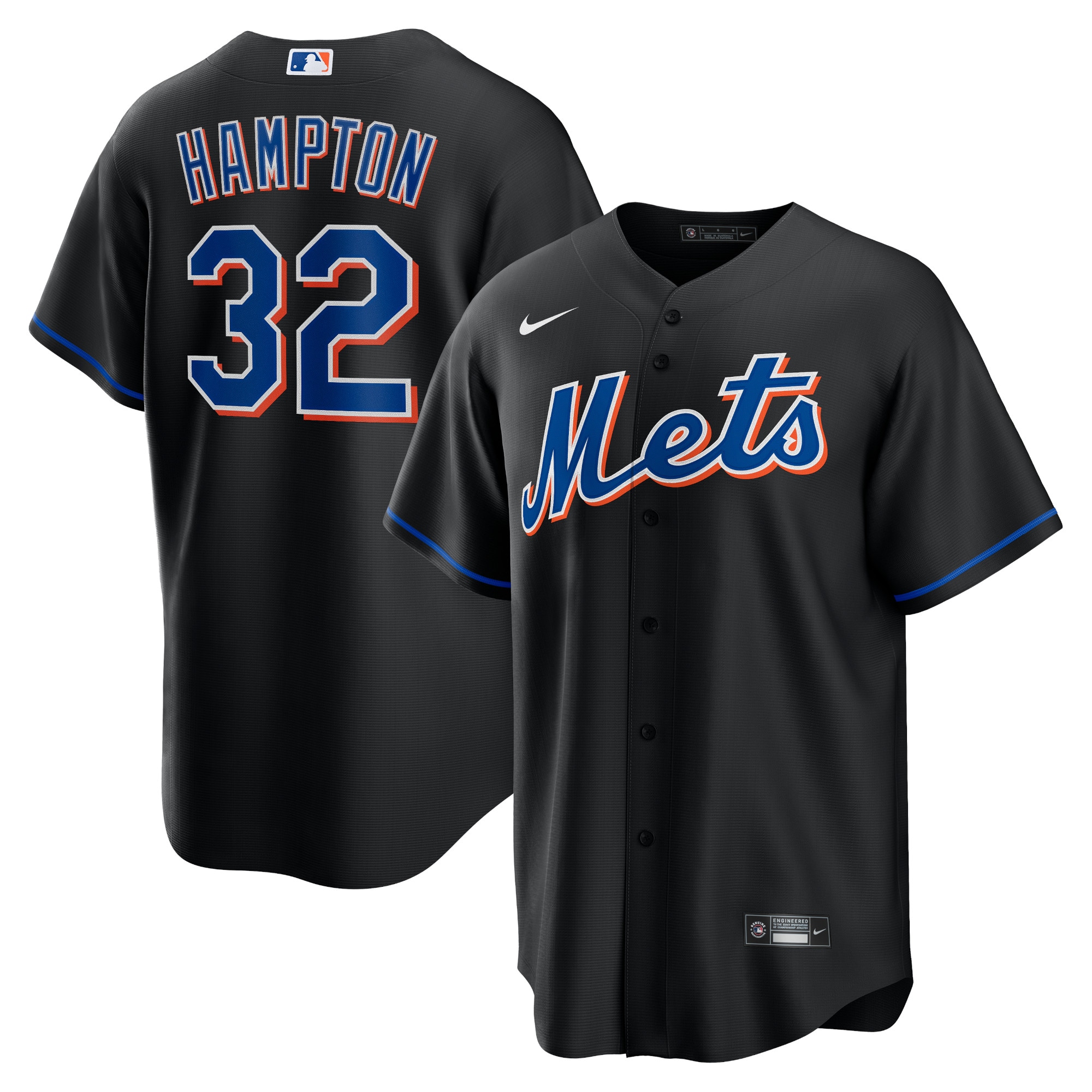 Kids' New York Mets 2022 Black Player Jersey