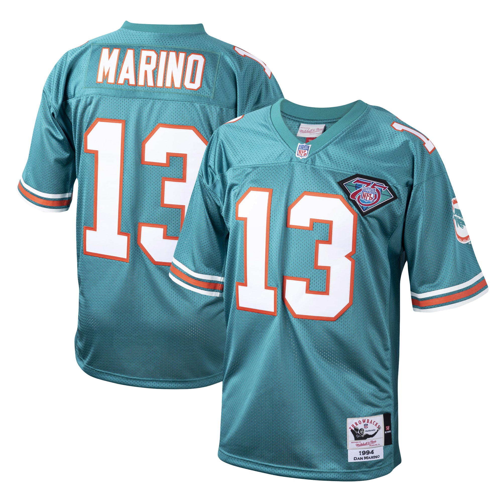 Kids' Miami Dolphins Aqua Throwback Player Jersey