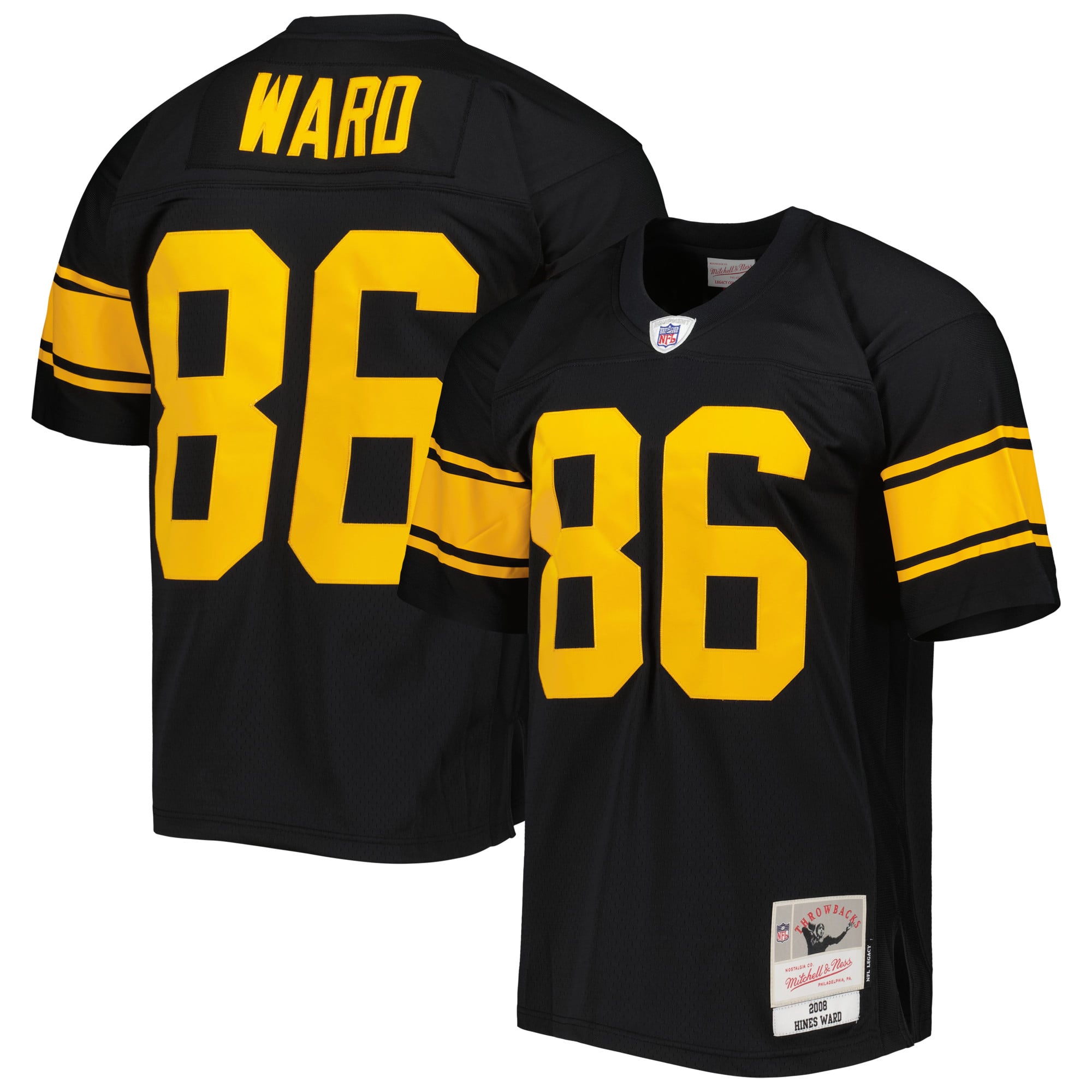 Kids' Pittsburgh Steelers Black Replica Jersey