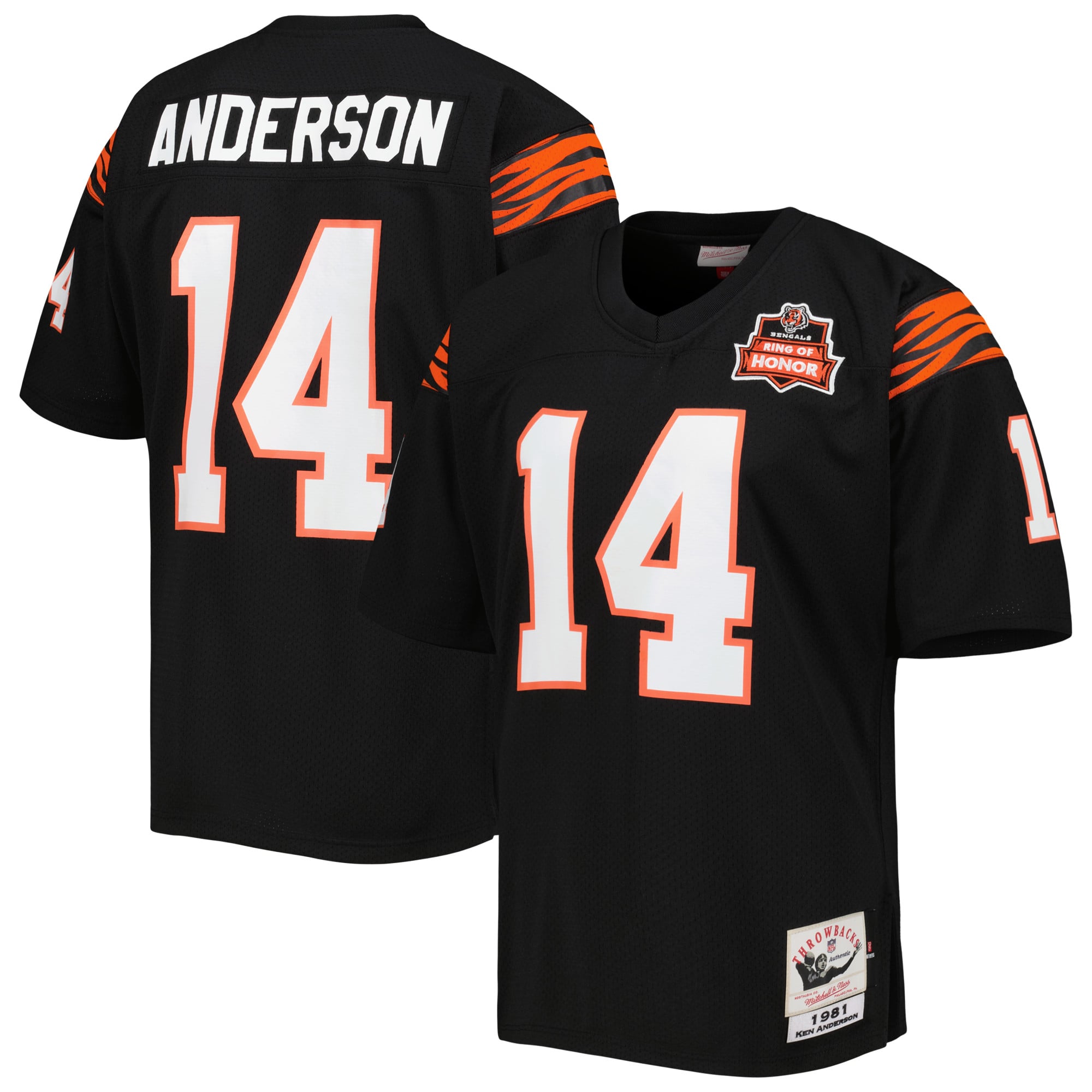 Kids' Cincinnati Bengals Black Throwback Player Jersey