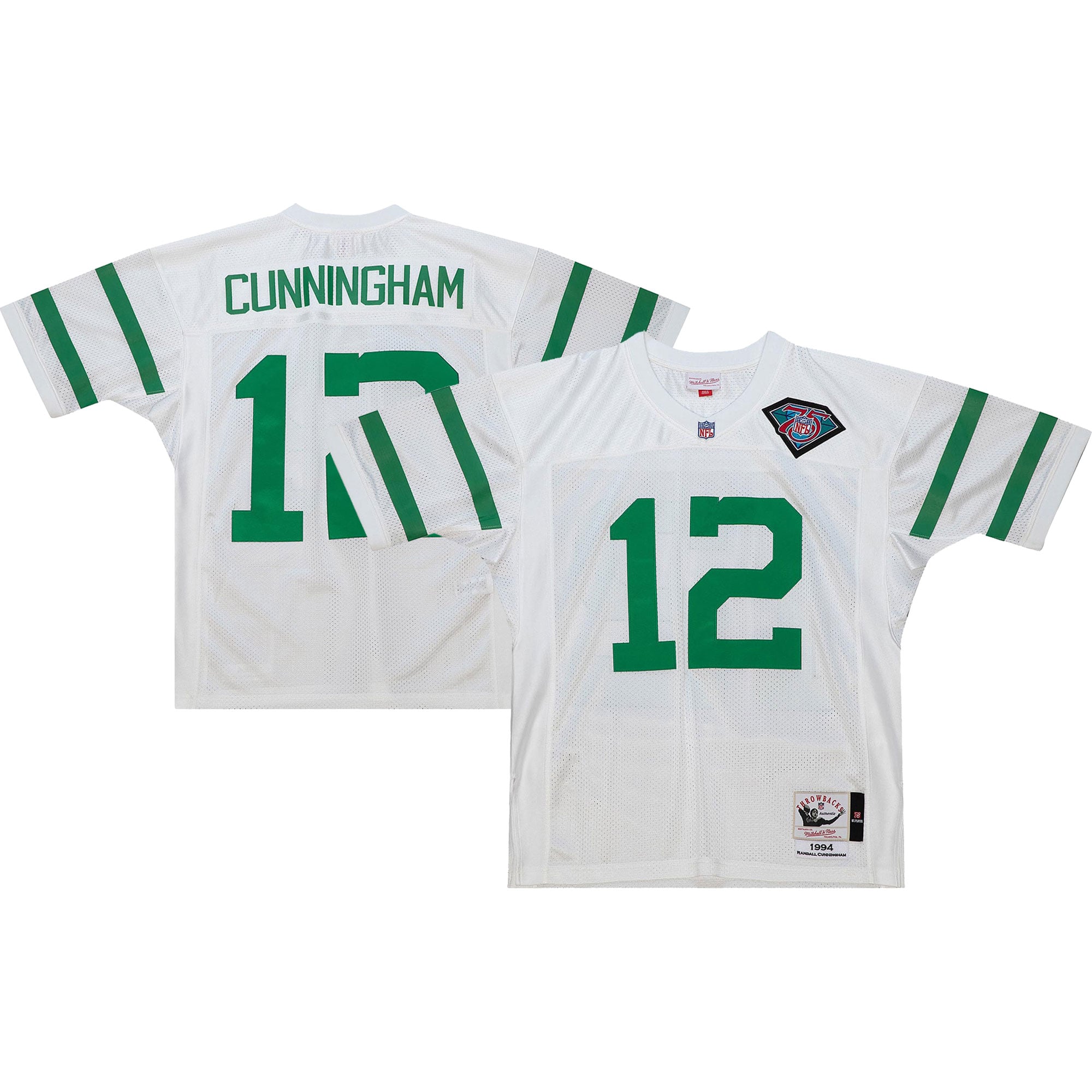 Women's Philadelphia Eagles White Throwback Player Jersey