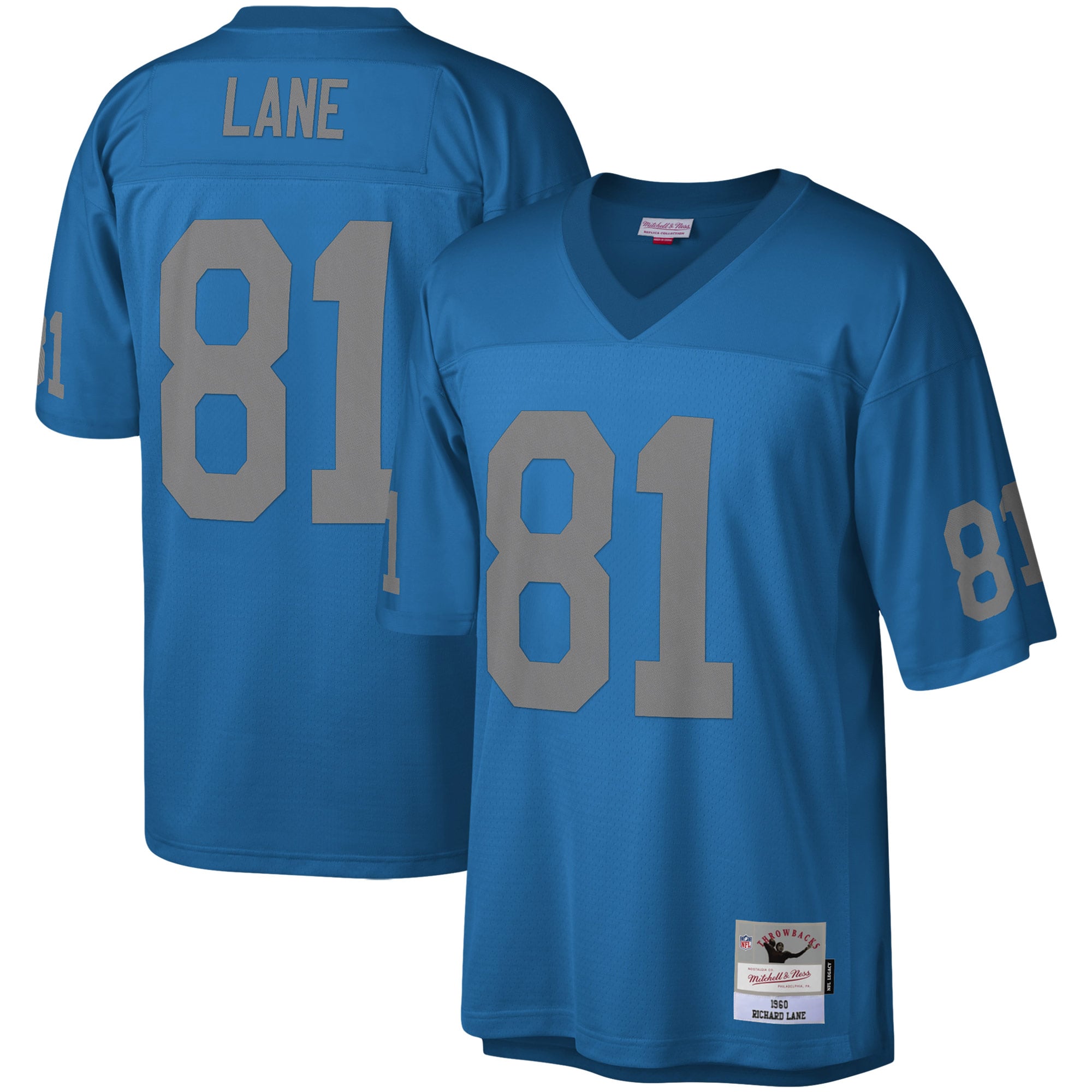 Kids' Detroit Lions Blue Replica Jersey