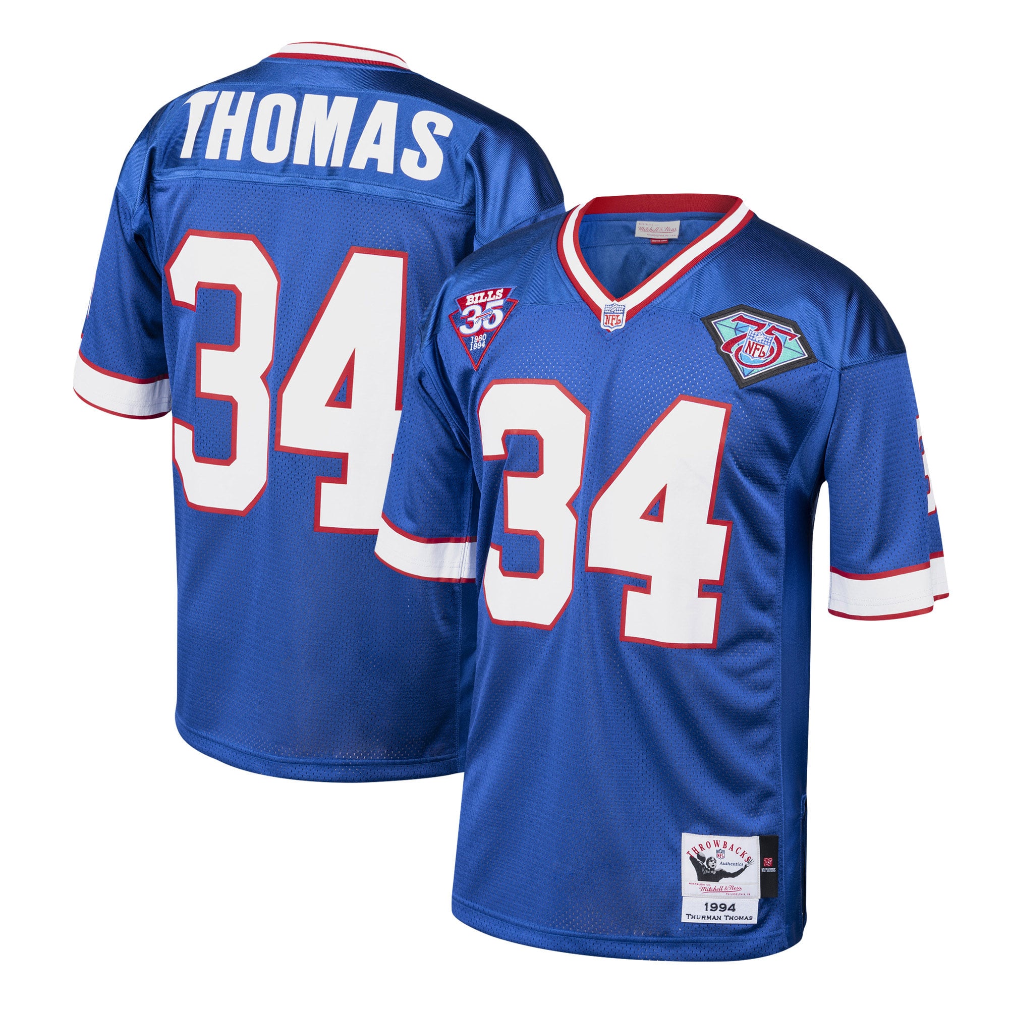 Women's Buffalo Bills Royal Throwback Player Jersey