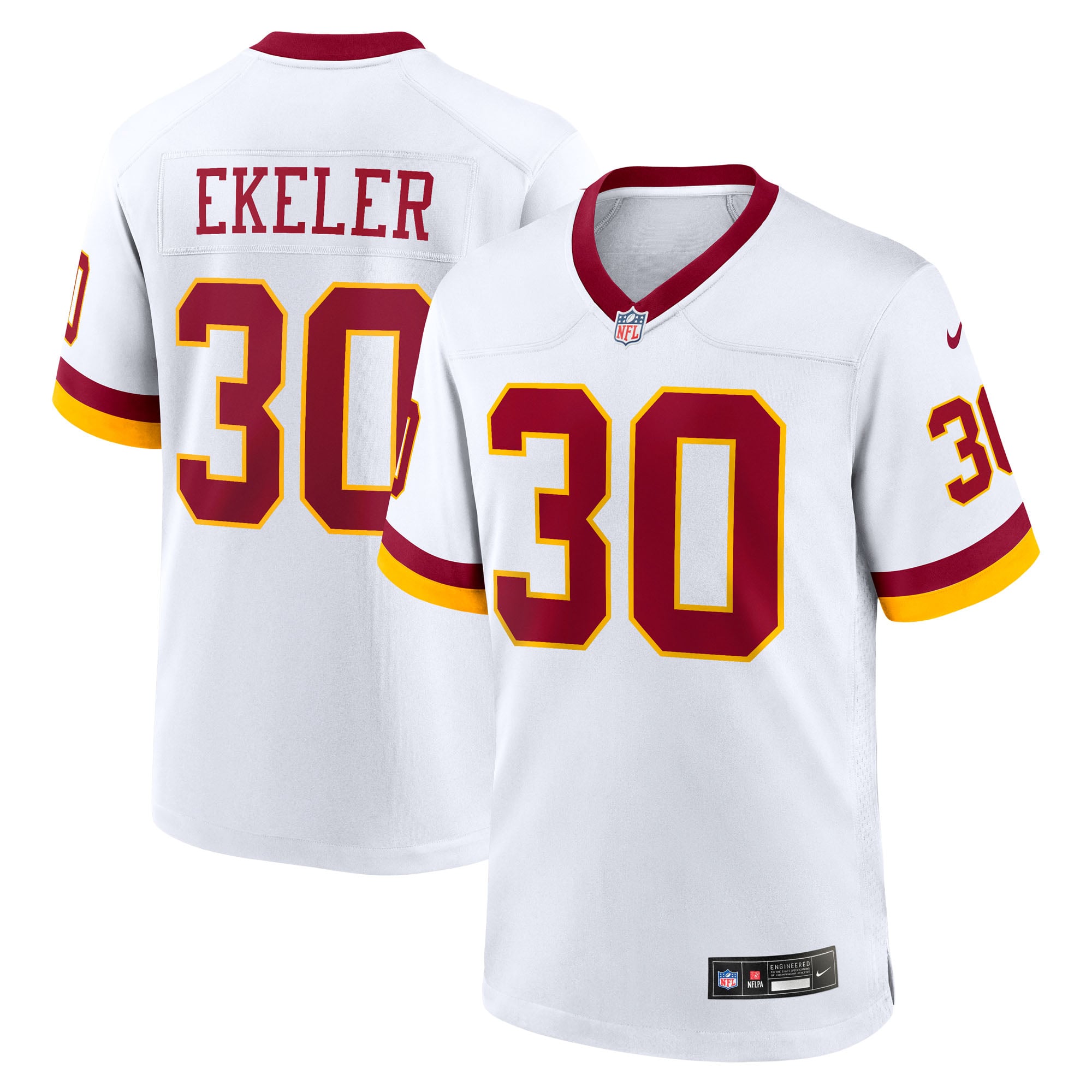 Kids' Washington Commanders White Game Jersey
