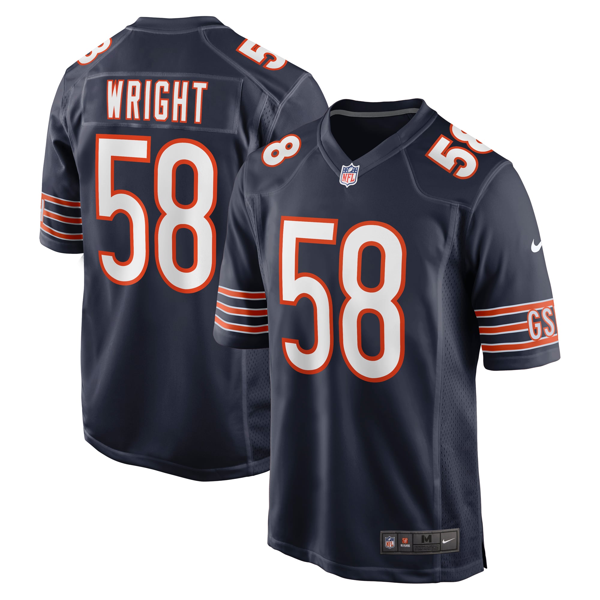 Men's Chicago Bears Navy Game Jersey
