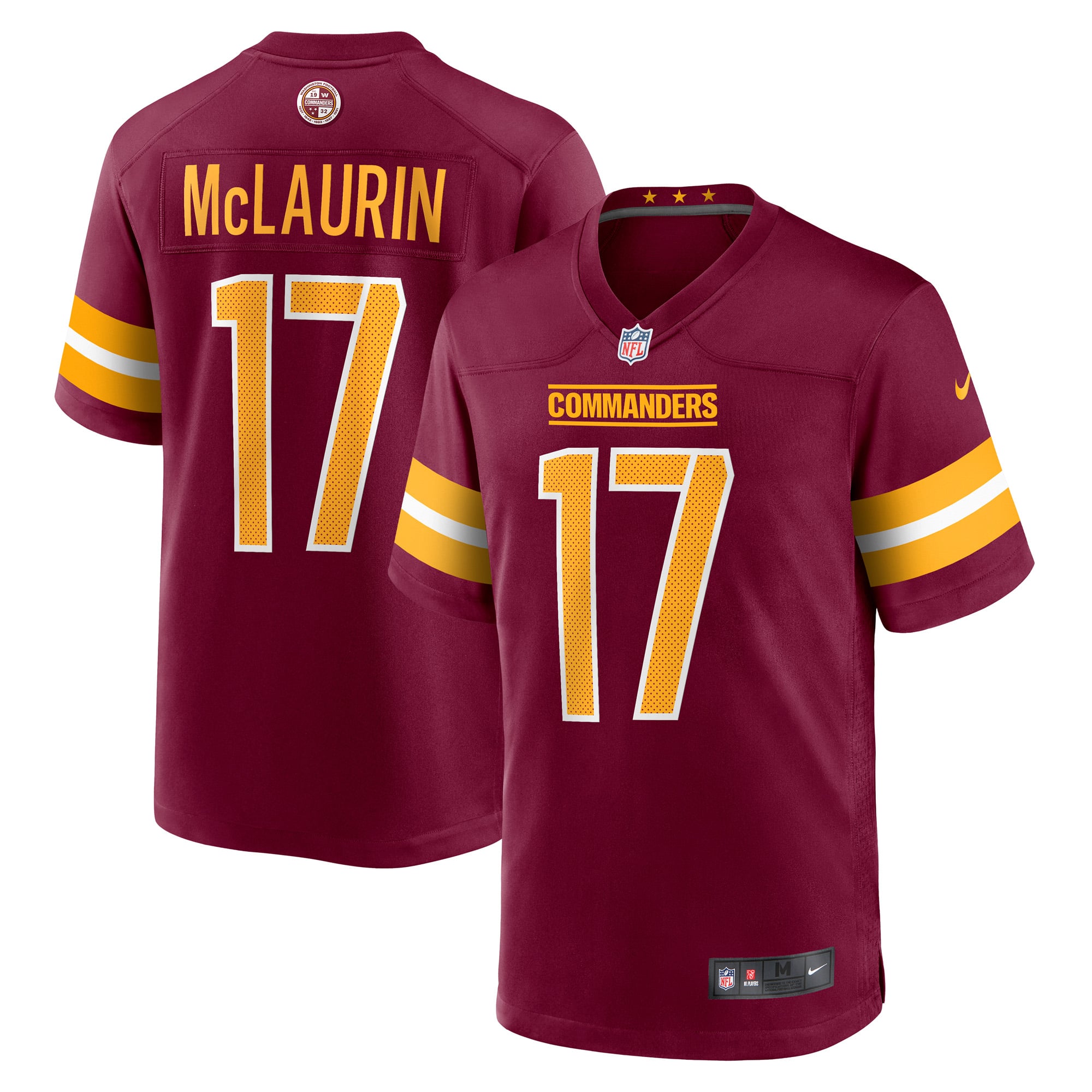 Men's Washington Commanders Burgundy Player Jersey
