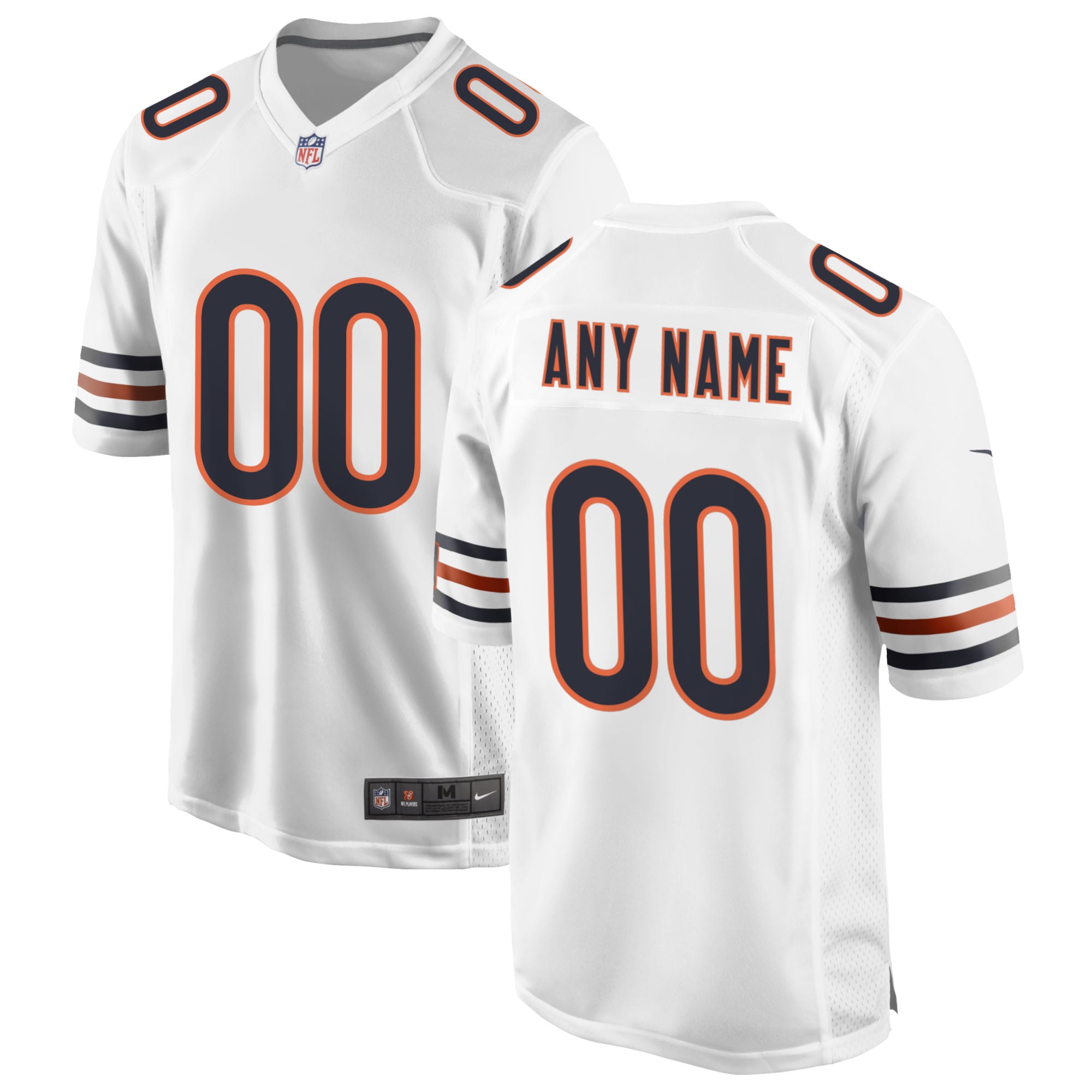 Women's Chicago Bears White Game Jersey