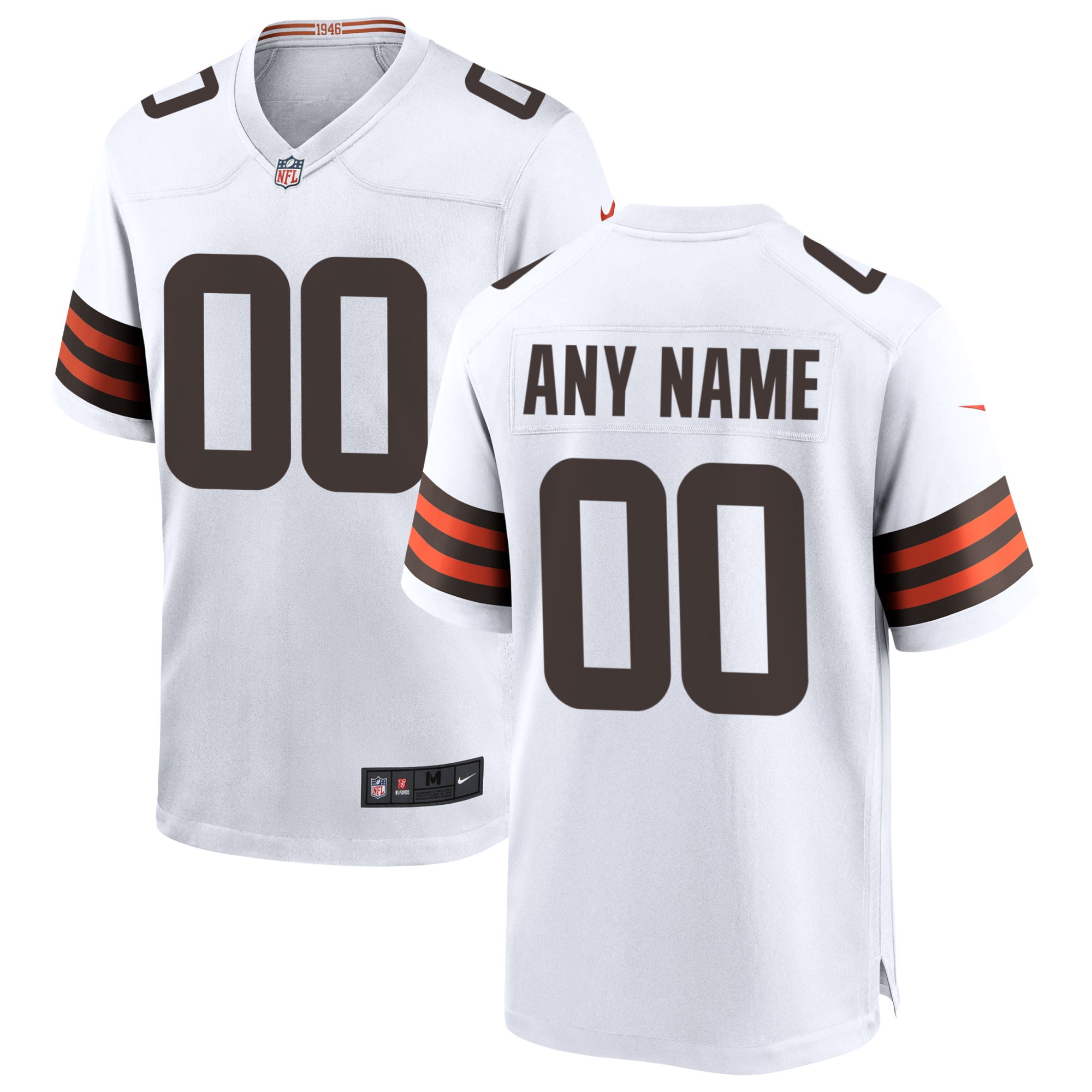 Women's Cleveland Browns White Game Jersey