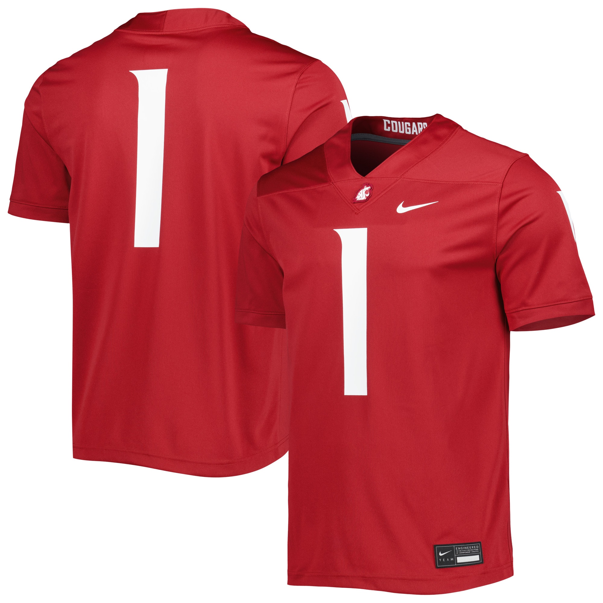 Men's Washington State Cougars Crimson Jersey