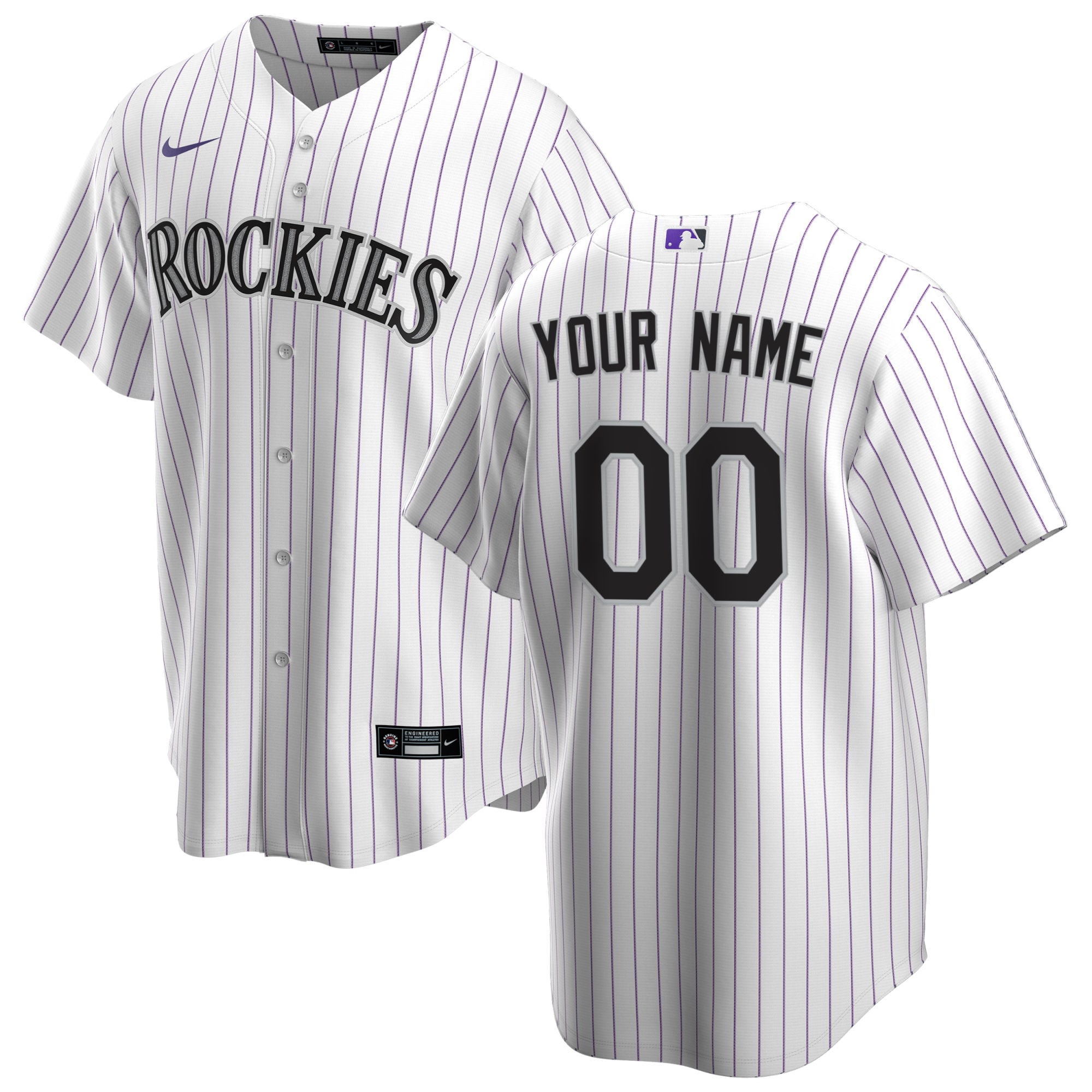 Kids' Colorado Rockies White Replica Jersey