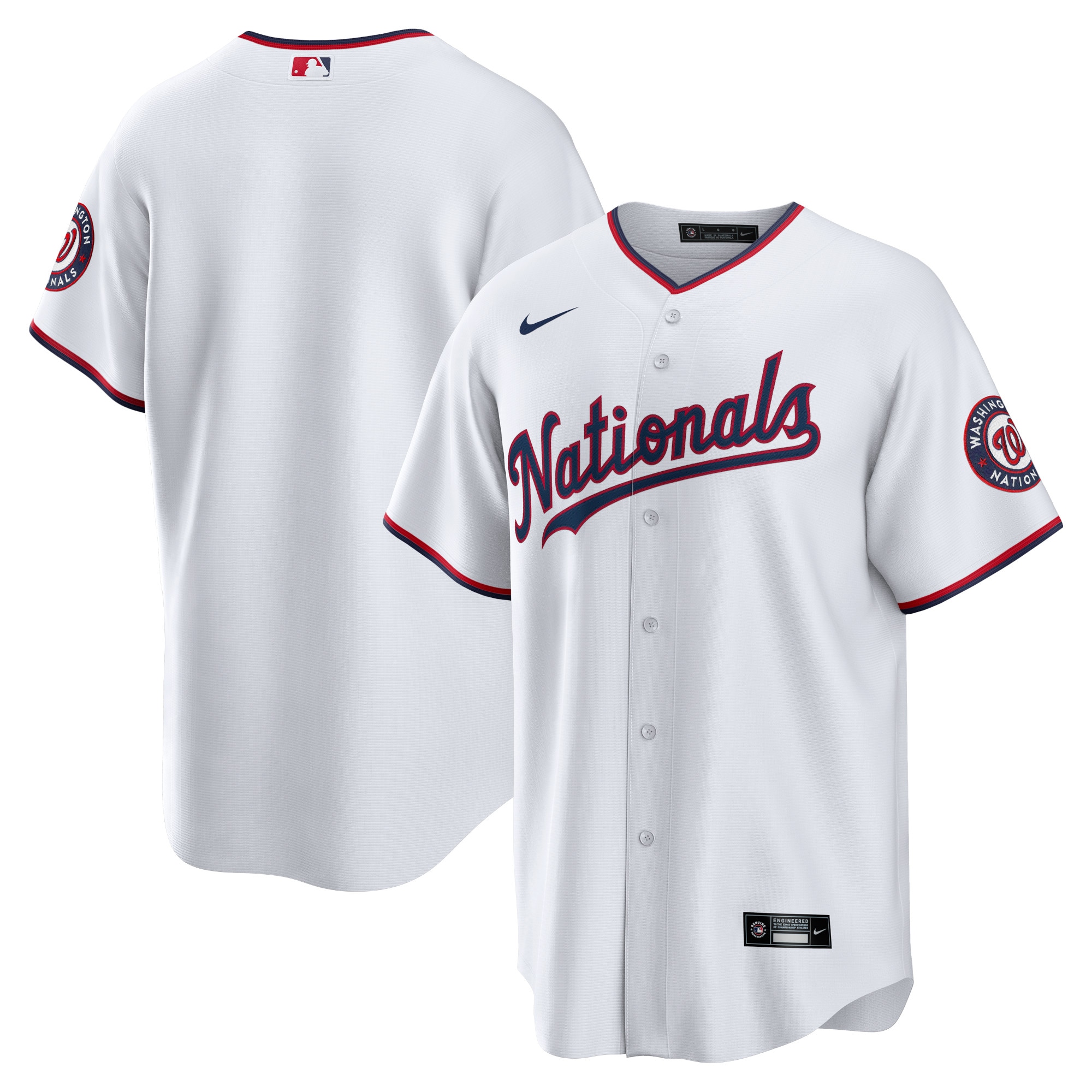 Kids' Washington Nationals White Replica Jersey