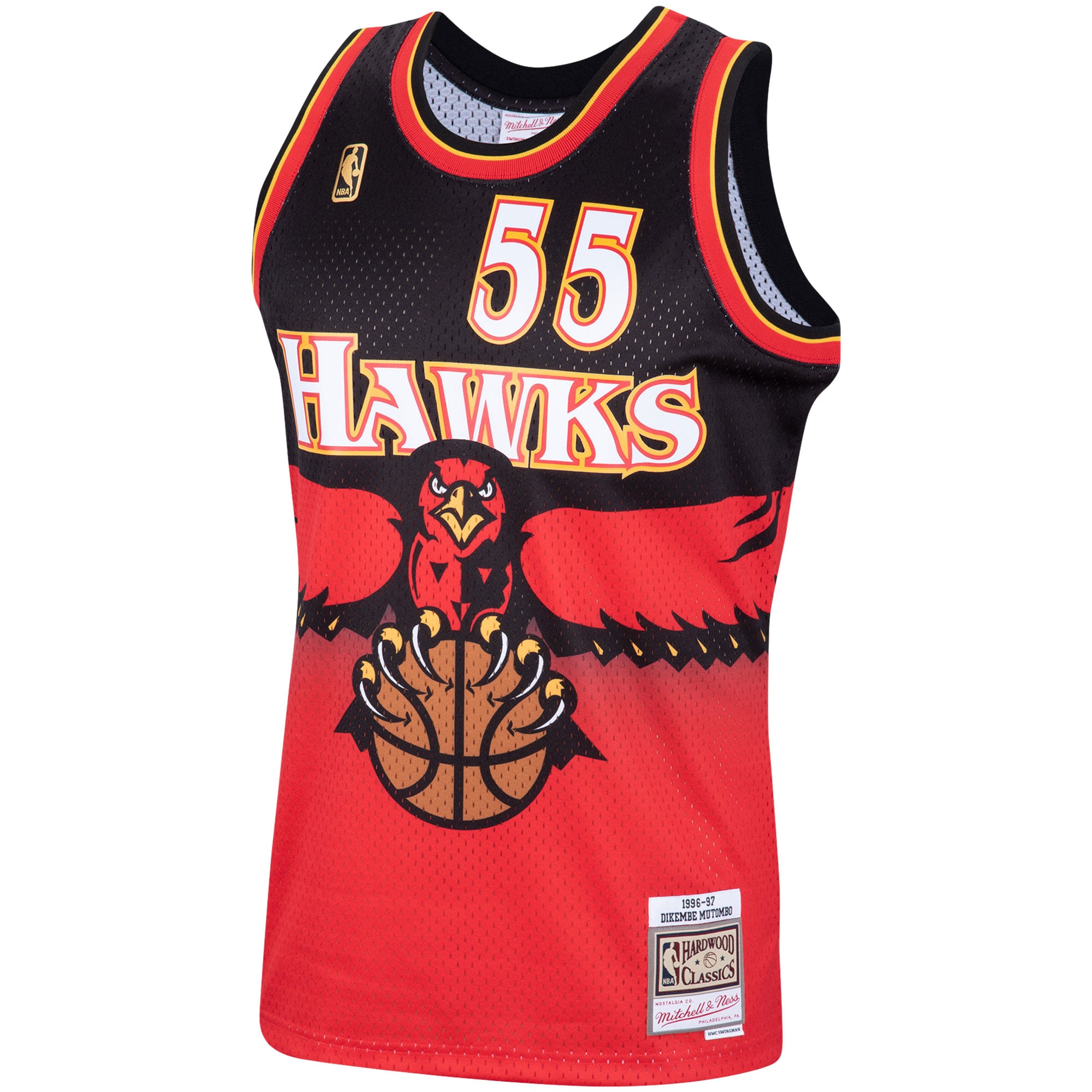 Dikembe Mutombo Atlanta Hawks Scarlet Jersey - Men's