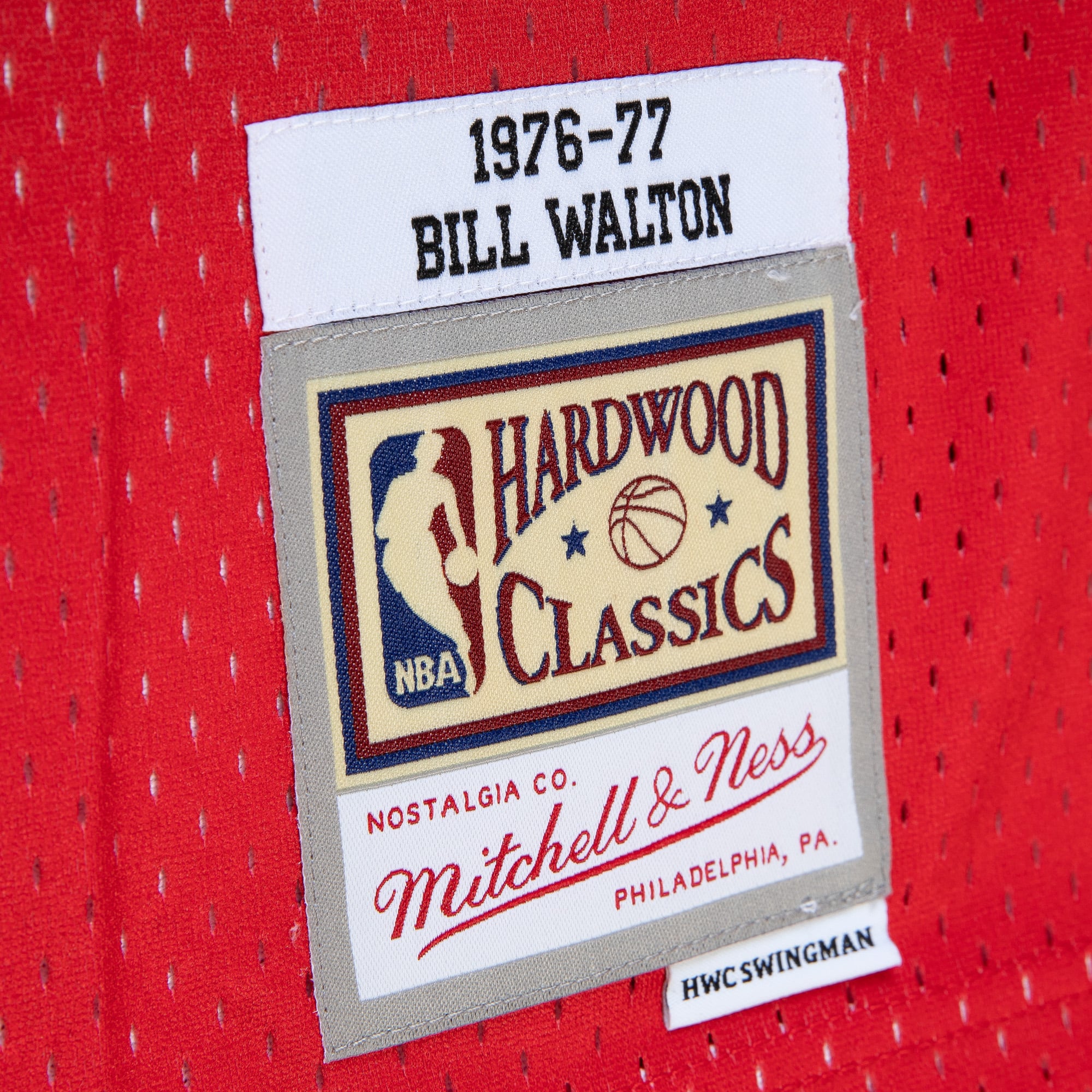 Bill Walton Portland Trail Blazers Red Black Shirt - Youth
