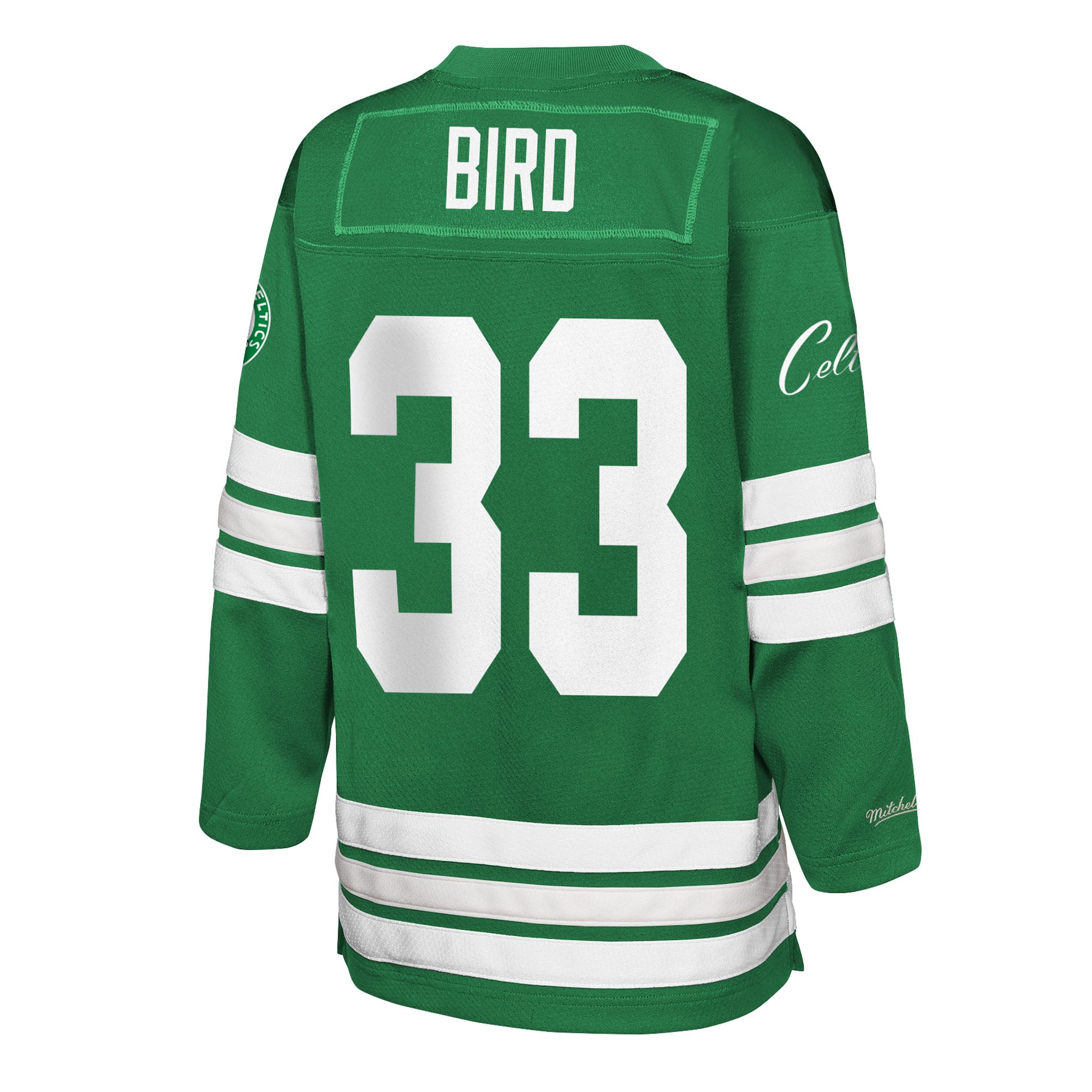 Larry Bird Boston Celtics Kelly Green Fashion Shirt - Men's