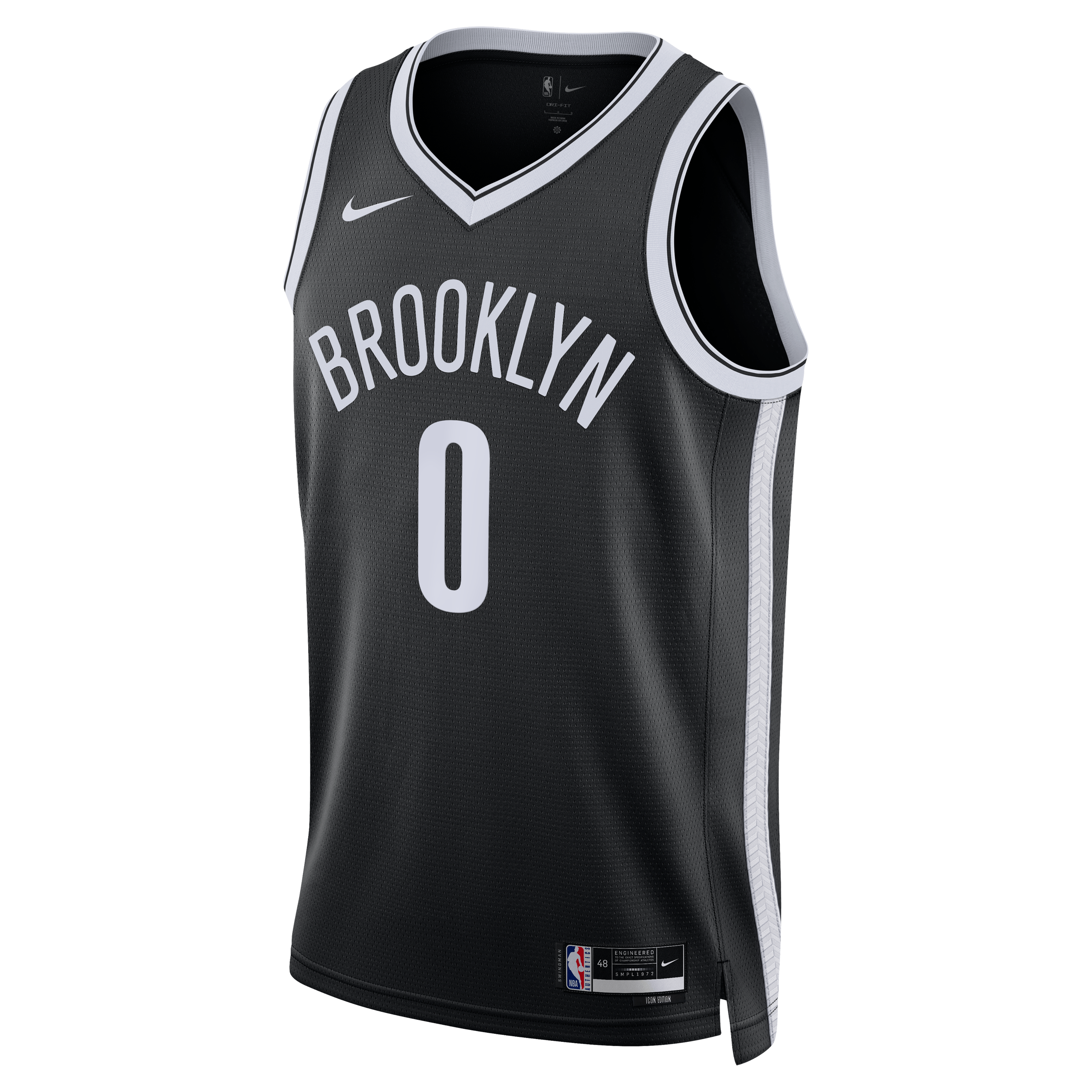 Brooklyn Nets Brown Black Basketball Jersey - Women's