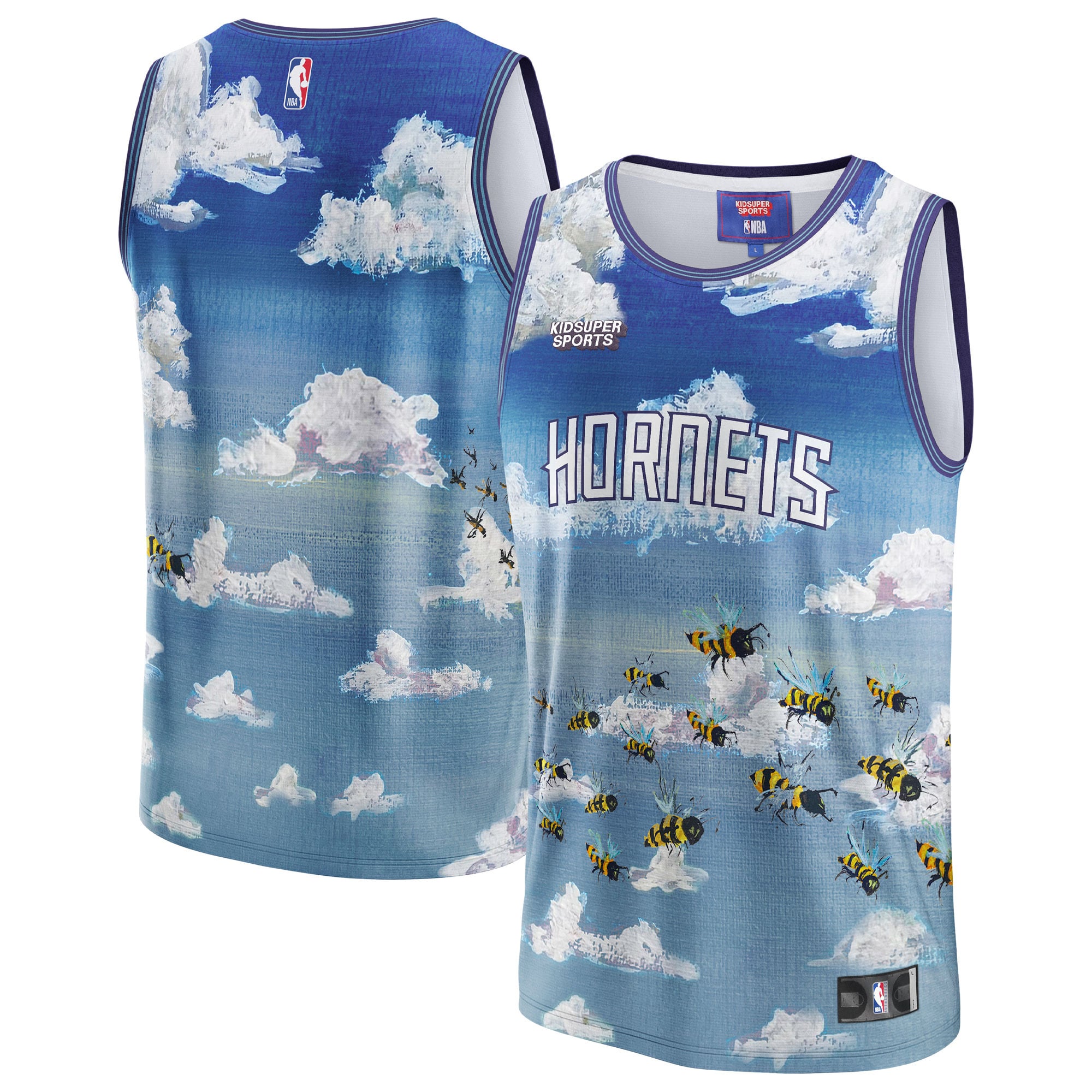 Charlotte Hornets Blue Basketball Jersey - Men's