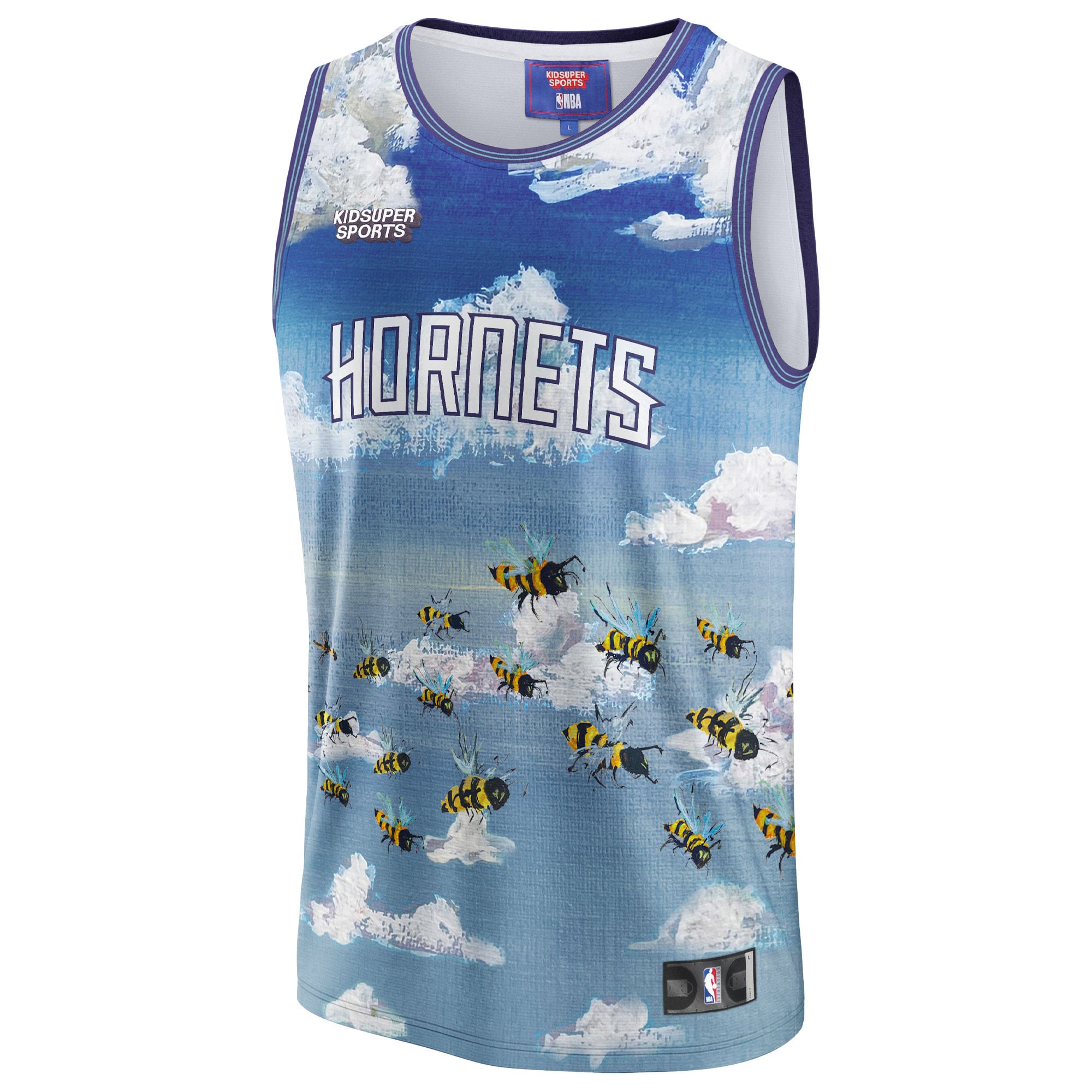 Charlotte Hornets Blue Basketball Jersey - Men's