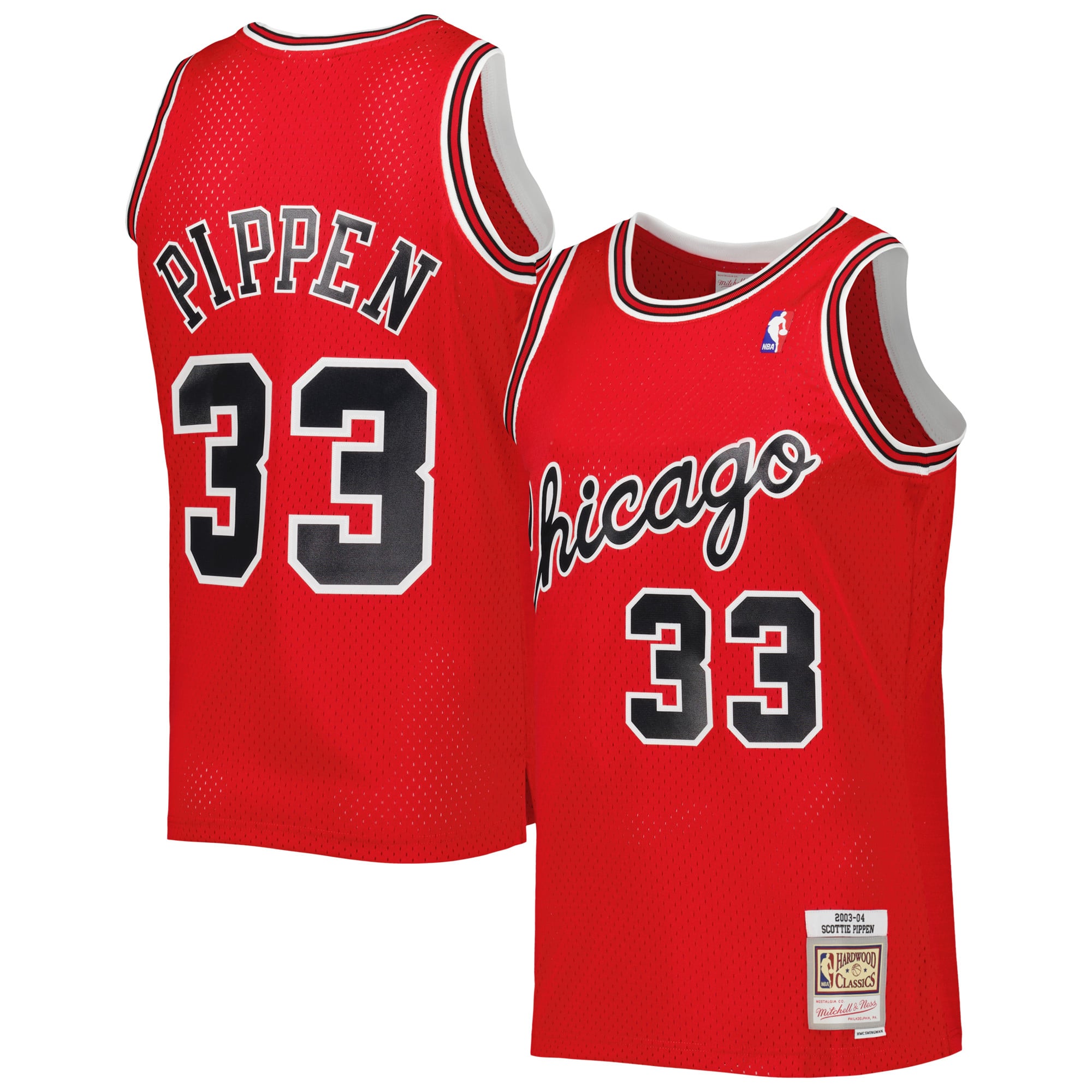 Scottie Pippen Chicago Bulls Red Basketball Jersey - Men's