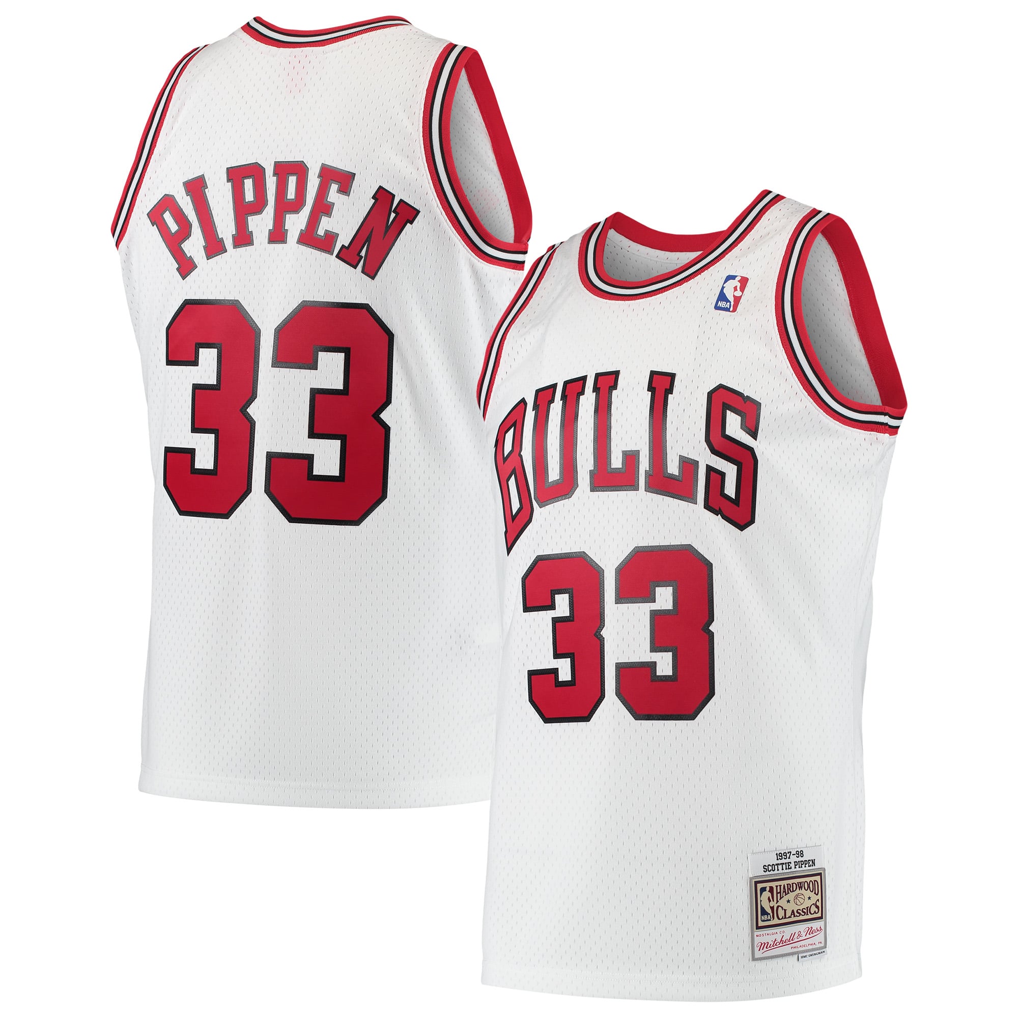 Scottie Pippen Chicago Bulls White Jersey - Women's