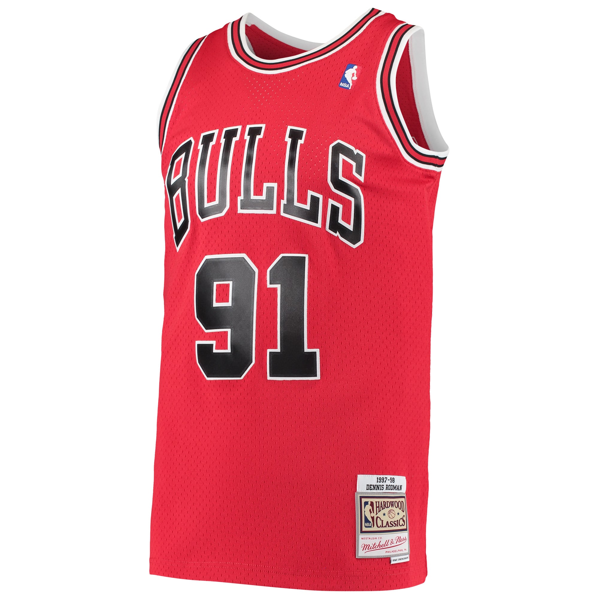 Dennis Rodman Chicago Bulls Red Basketball Jersey - Women's