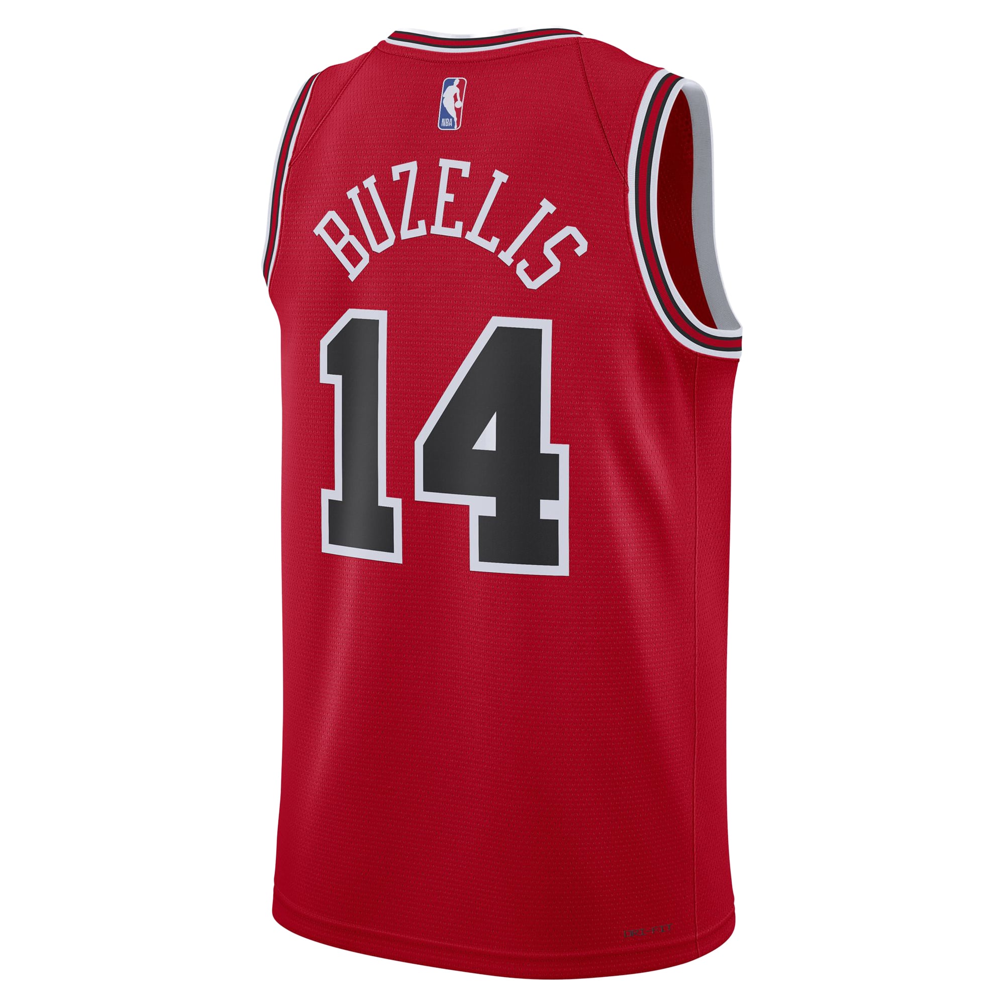 Matas Buzelis Chicago Bulls Red Basketball Shirt - Youth