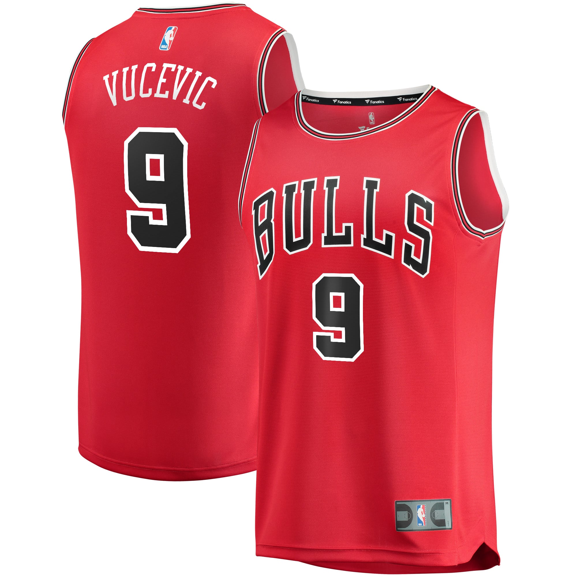 Nikola Vucevic Chicago Bulls Red Basketball Shirt - Men's