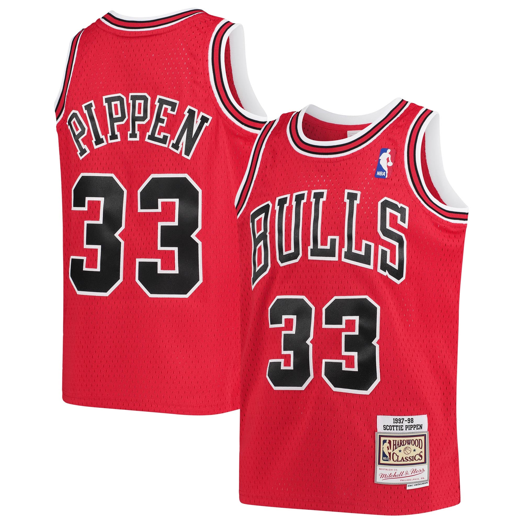 Scottie Pippen Chicago Bulls Red Retro Jersey - Men's