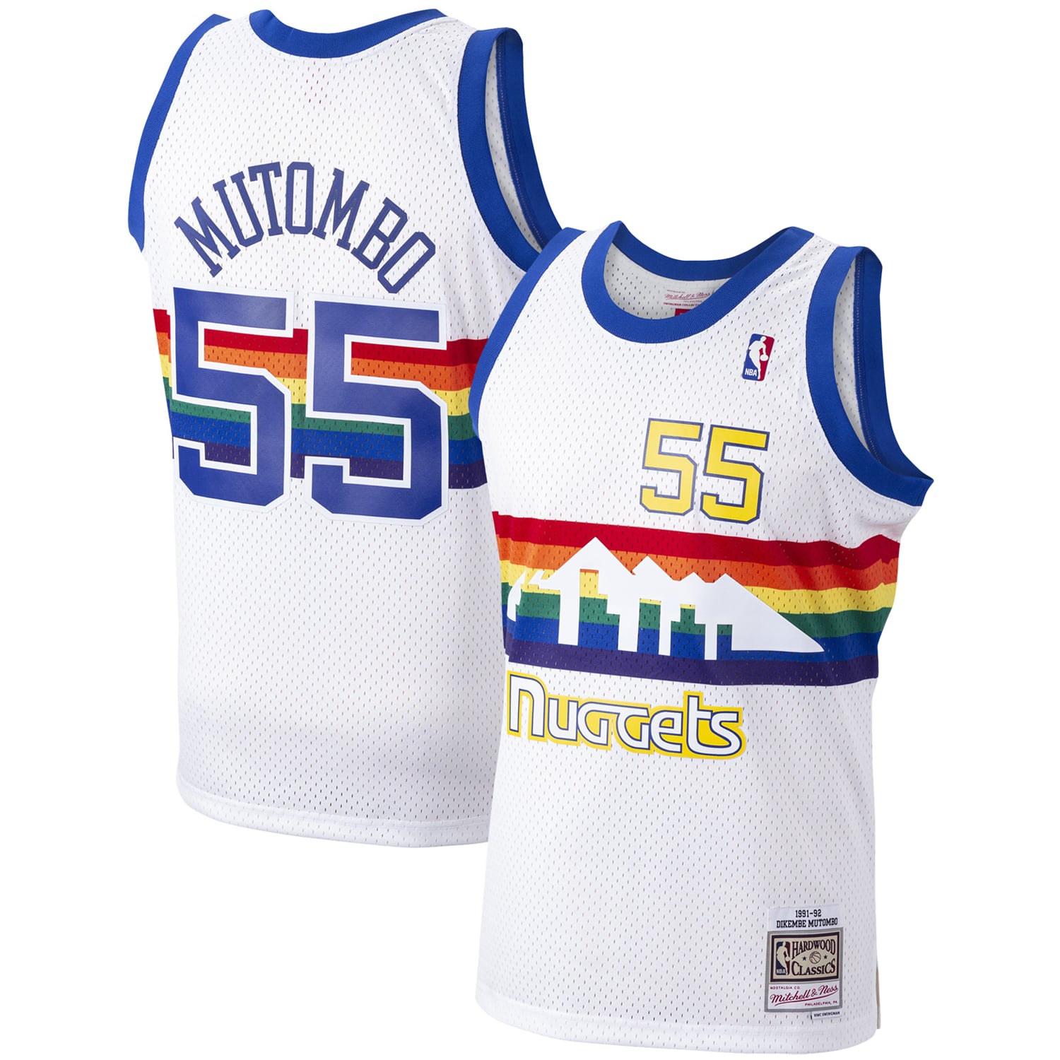 Dikembe Mutombo Denver Nuggets White Jersey - Youth