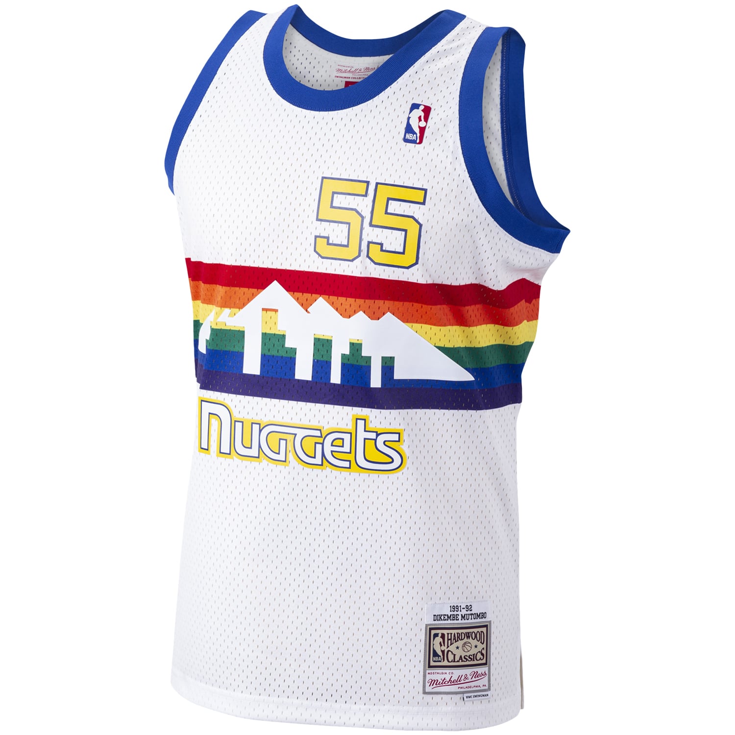 Dikembe Mutombo Denver Nuggets White Jersey - Youth