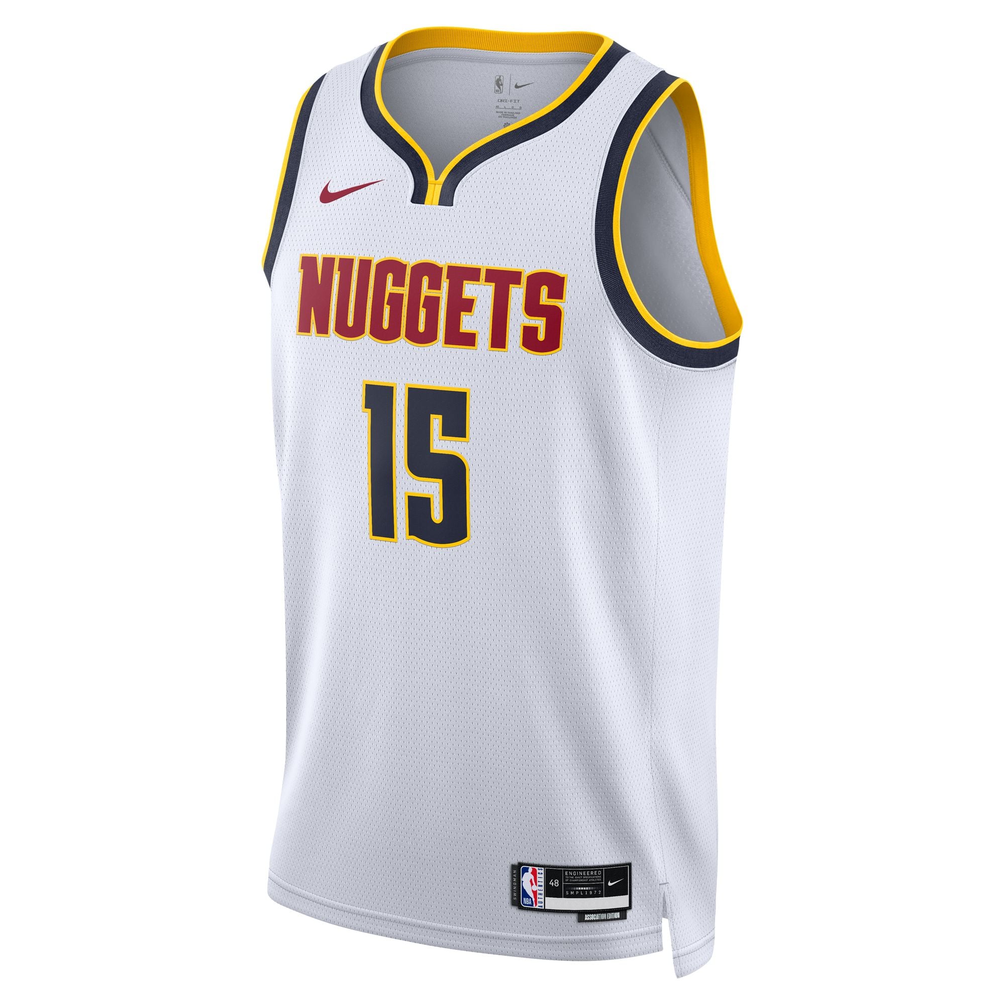 Nikola Jokic Denver Nuggets White Basketball Shirt - Men's