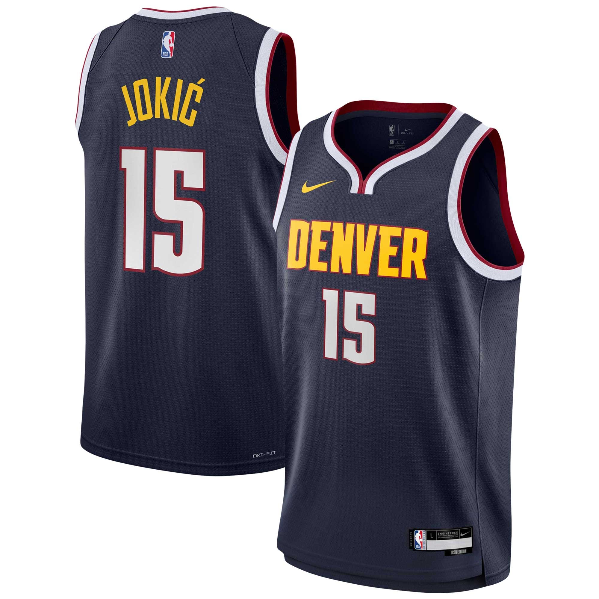 Nikola Jokic Denver Nuggets Navy Nikola Jokic Jersey - Youth