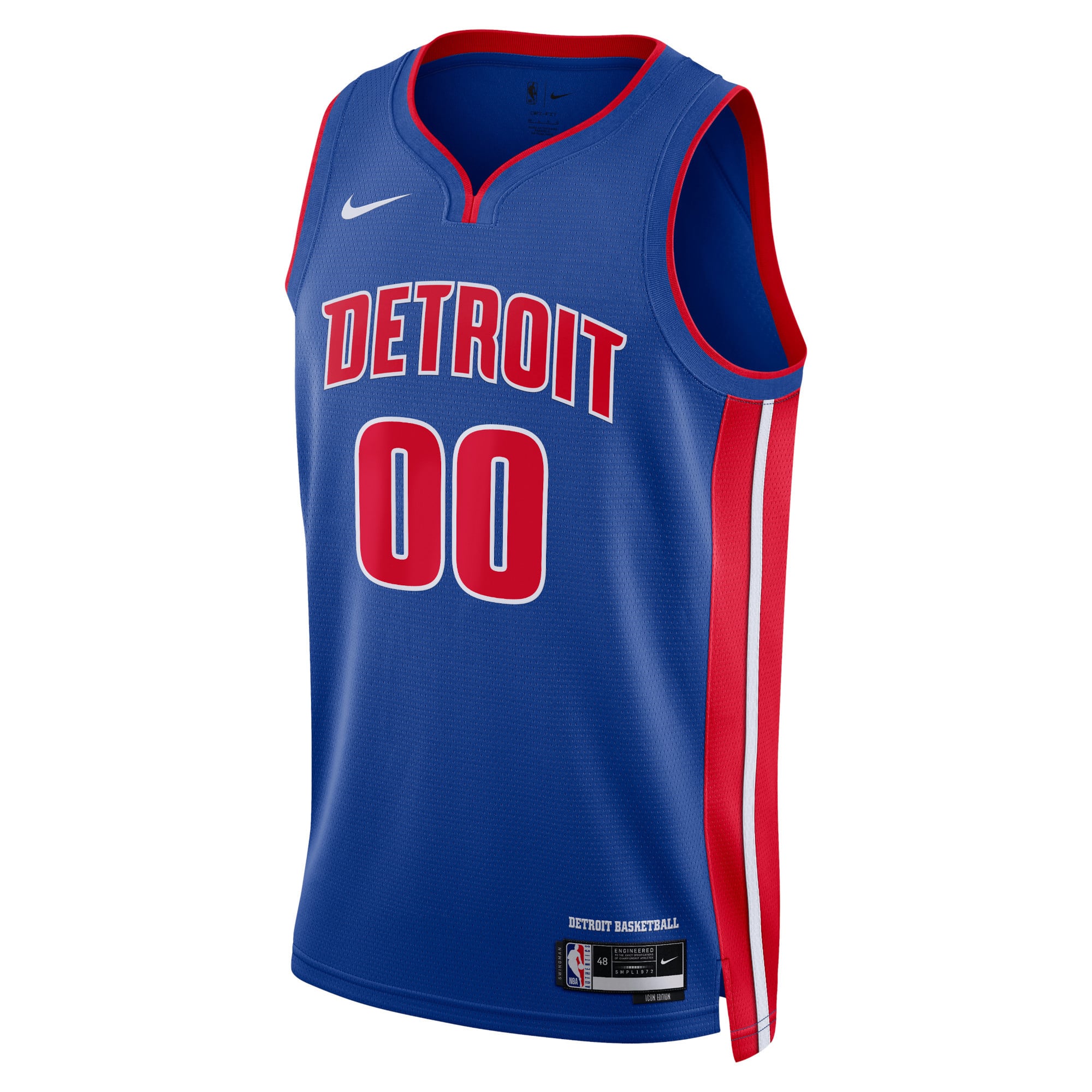 Detroit Pistons Blue Icon Edition Swingman Jersey - Youth