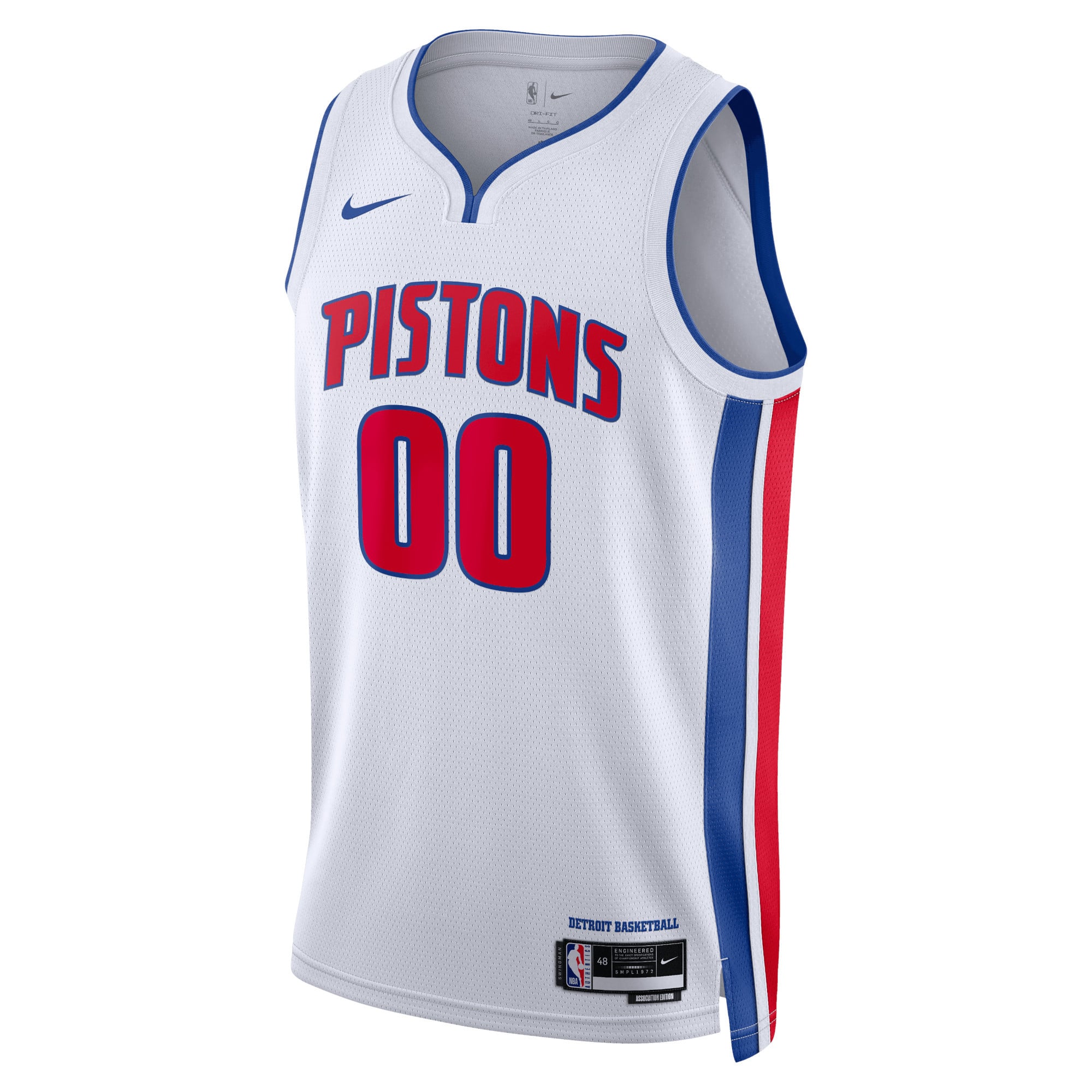 Detroit Pistons White Basketball Shirt - Women's
